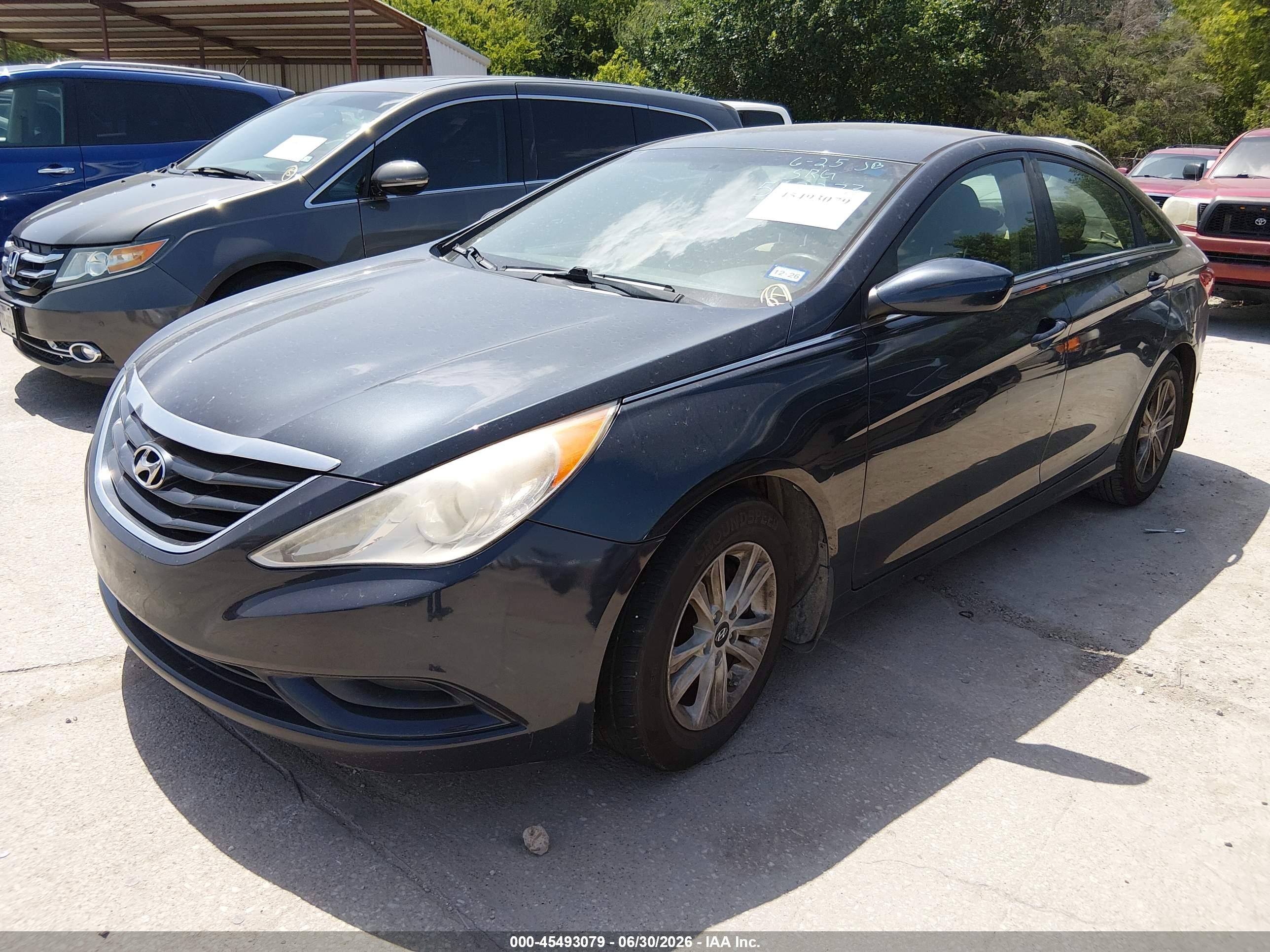 2012 Hyundai Sonata Gls Blue vin: 5NPEB4AC6CH503233
