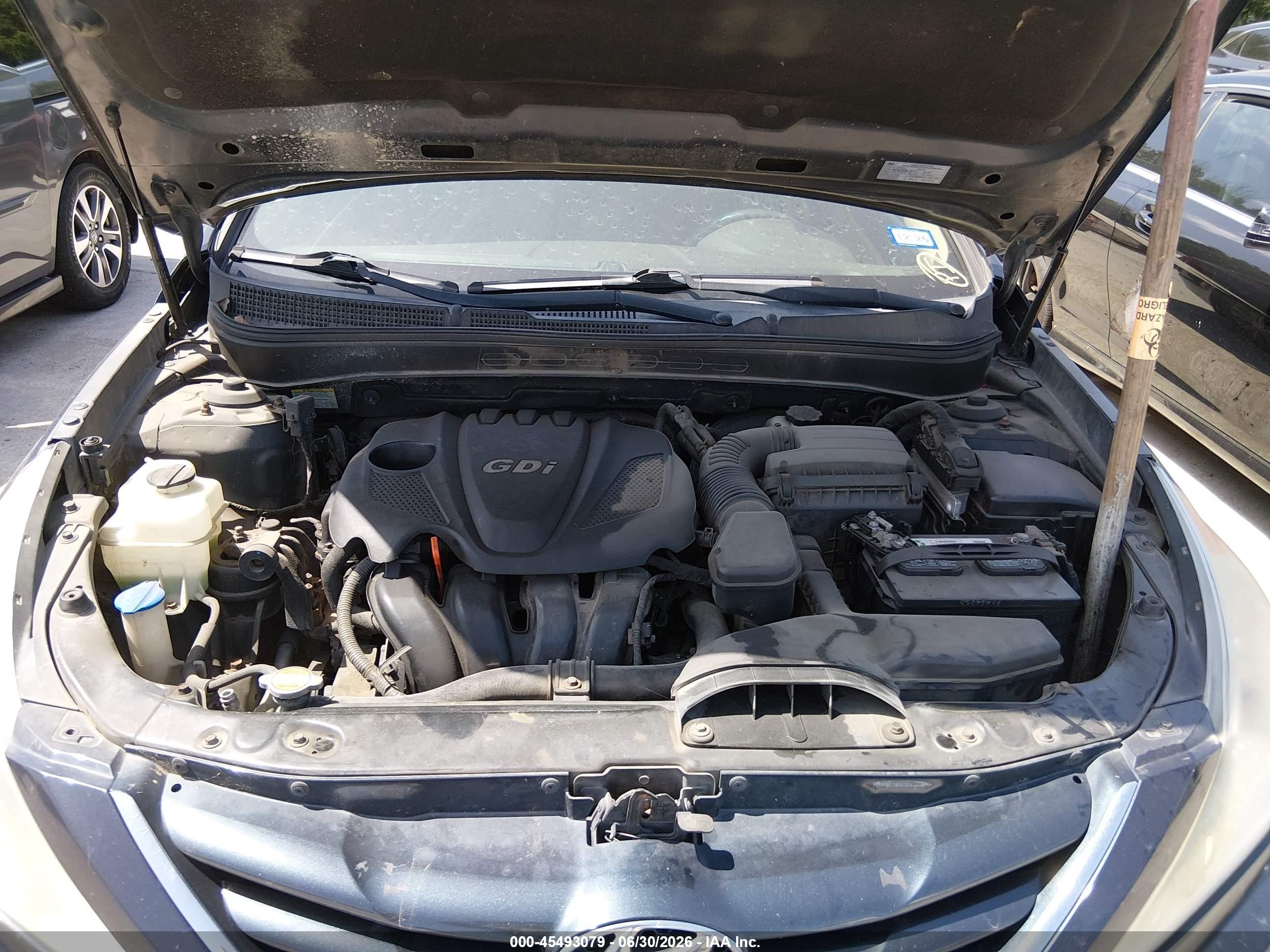 2012 Hyundai Sonata Gls Blue vin: 5NPEB4AC6CH503233
