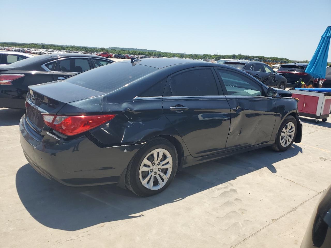 2013 Hyundai Sonata Gls Blue vin: 5NPEB4AC6DH508885