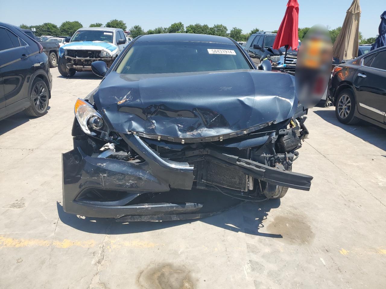2013 Hyundai Sonata Gls Blue vin: 5NPEB4AC6DH508885