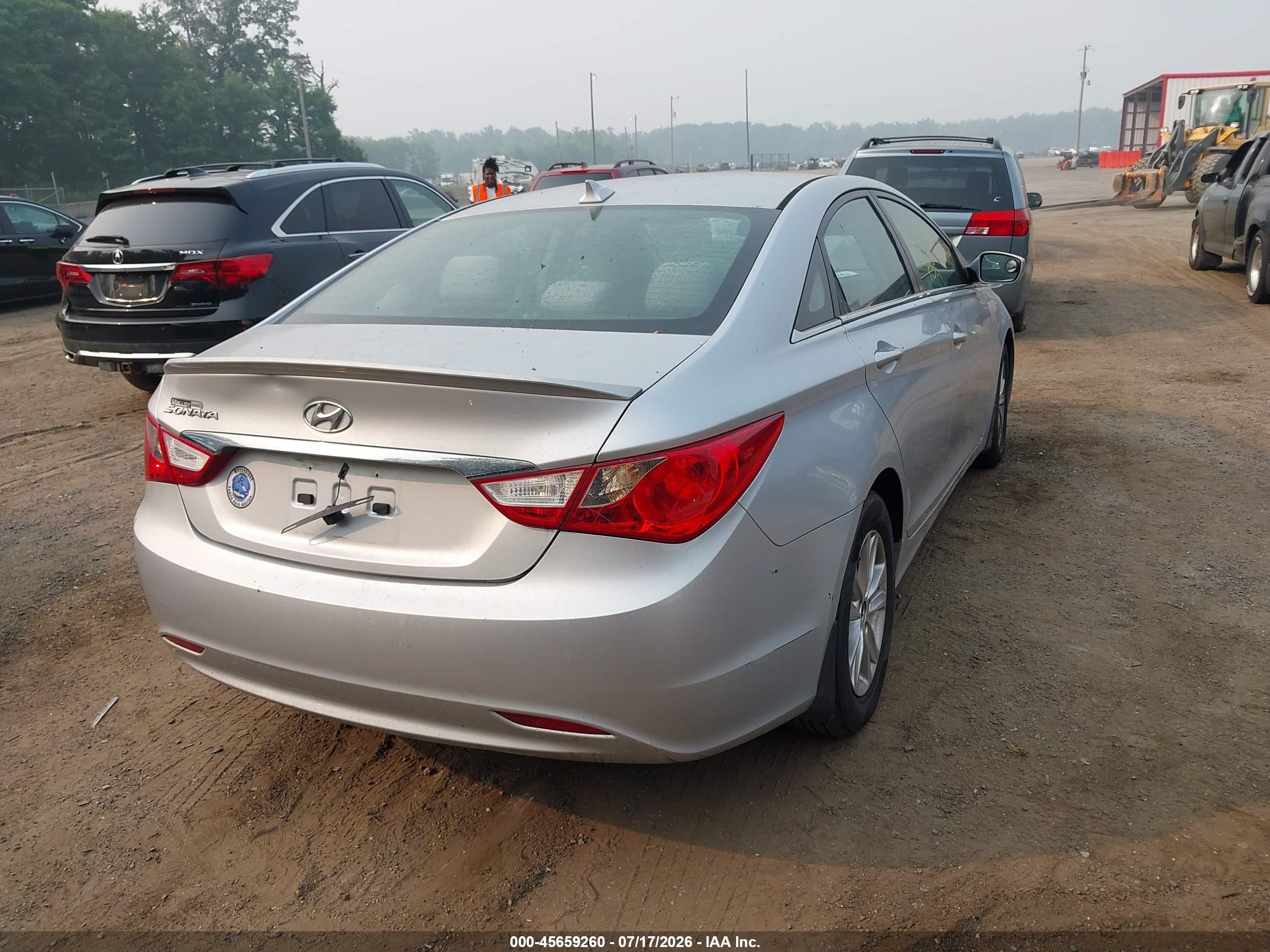 2013 Hyundai Sonata Gls Silver vin: 5NPEB4AC6DH513603