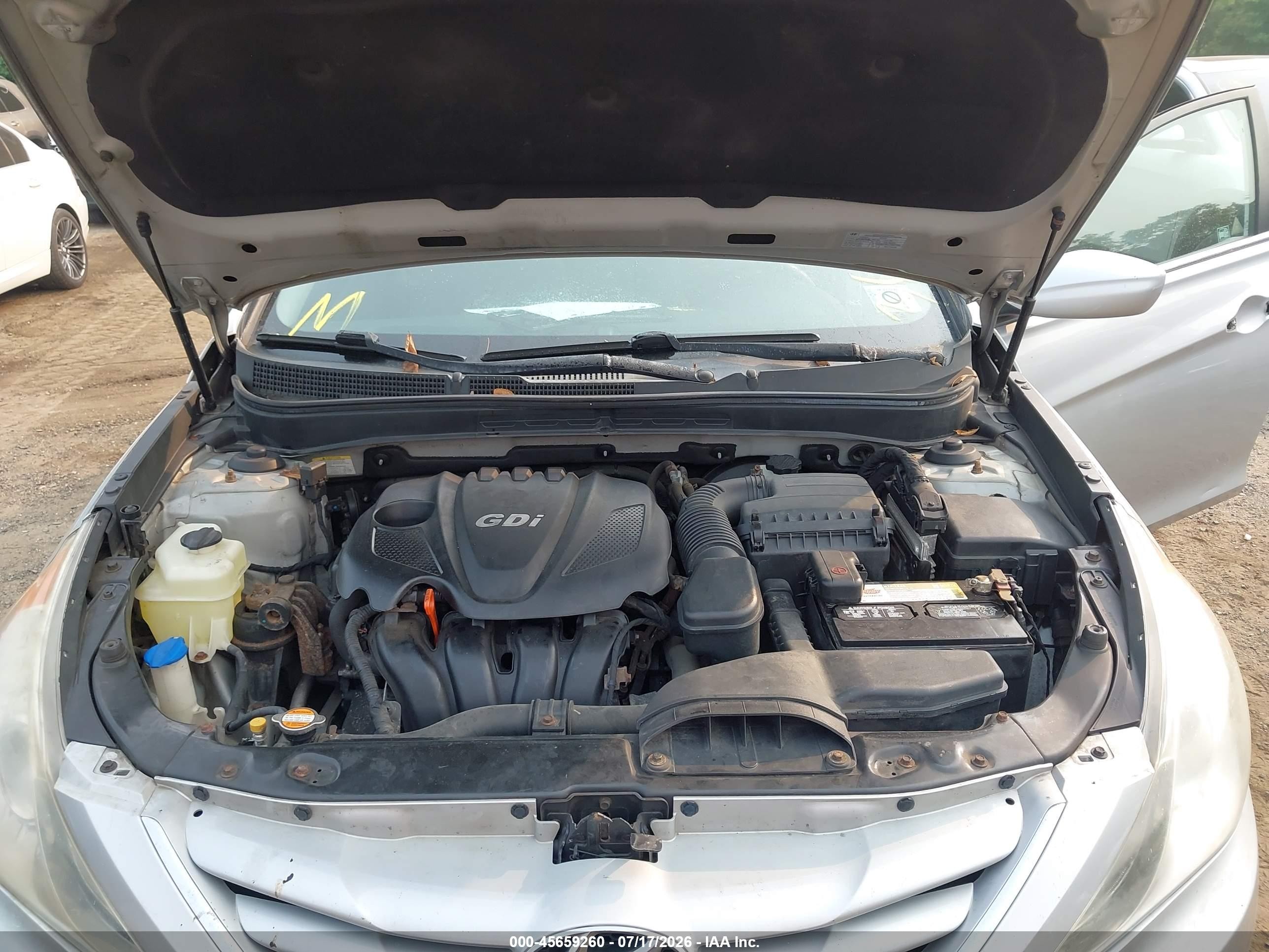 2013 Hyundai Sonata Gls Silver vin: 5NPEB4AC6DH513603