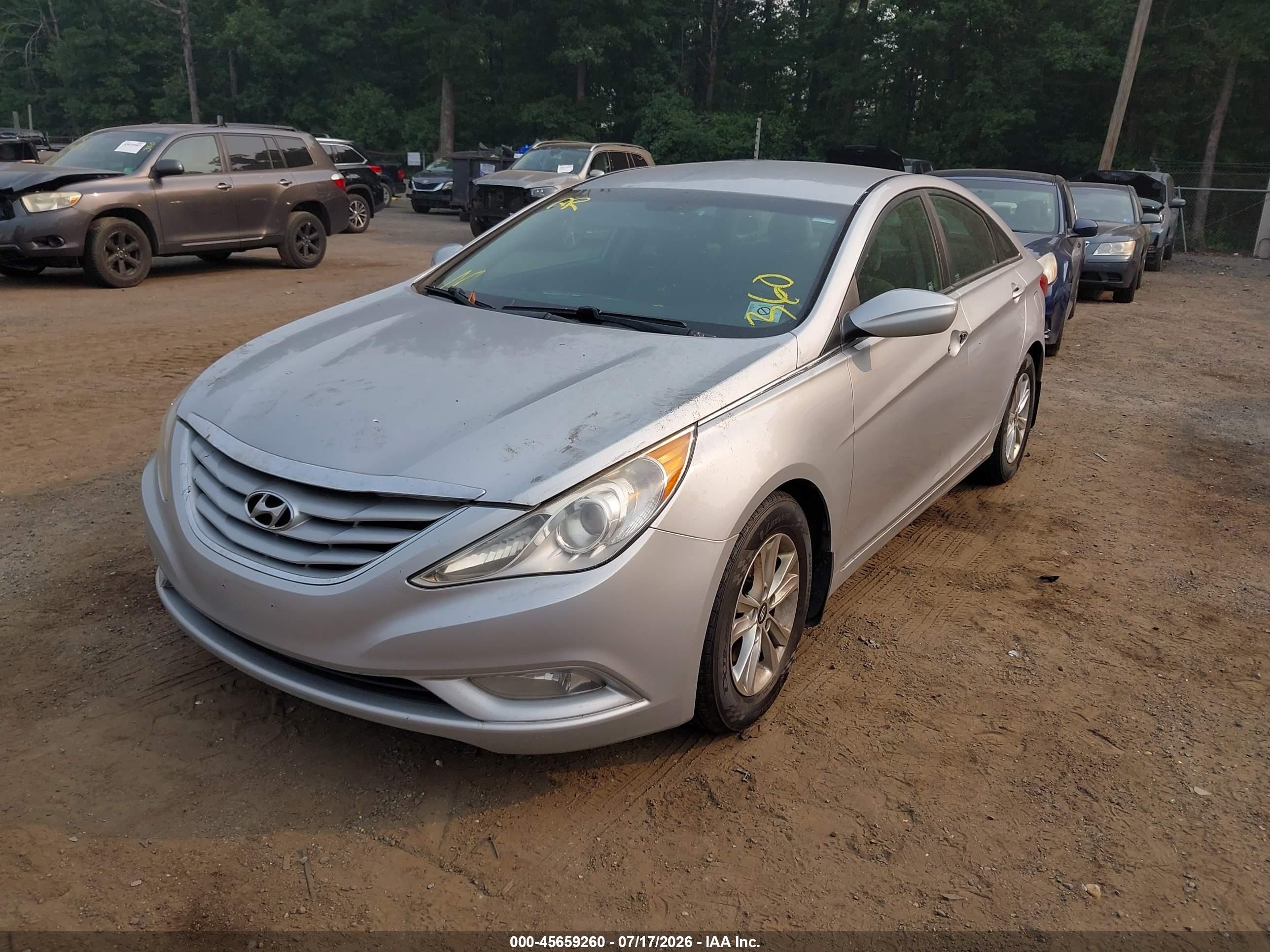 2013 Hyundai Sonata Gls Silver vin: 5NPEB4AC6DH513603