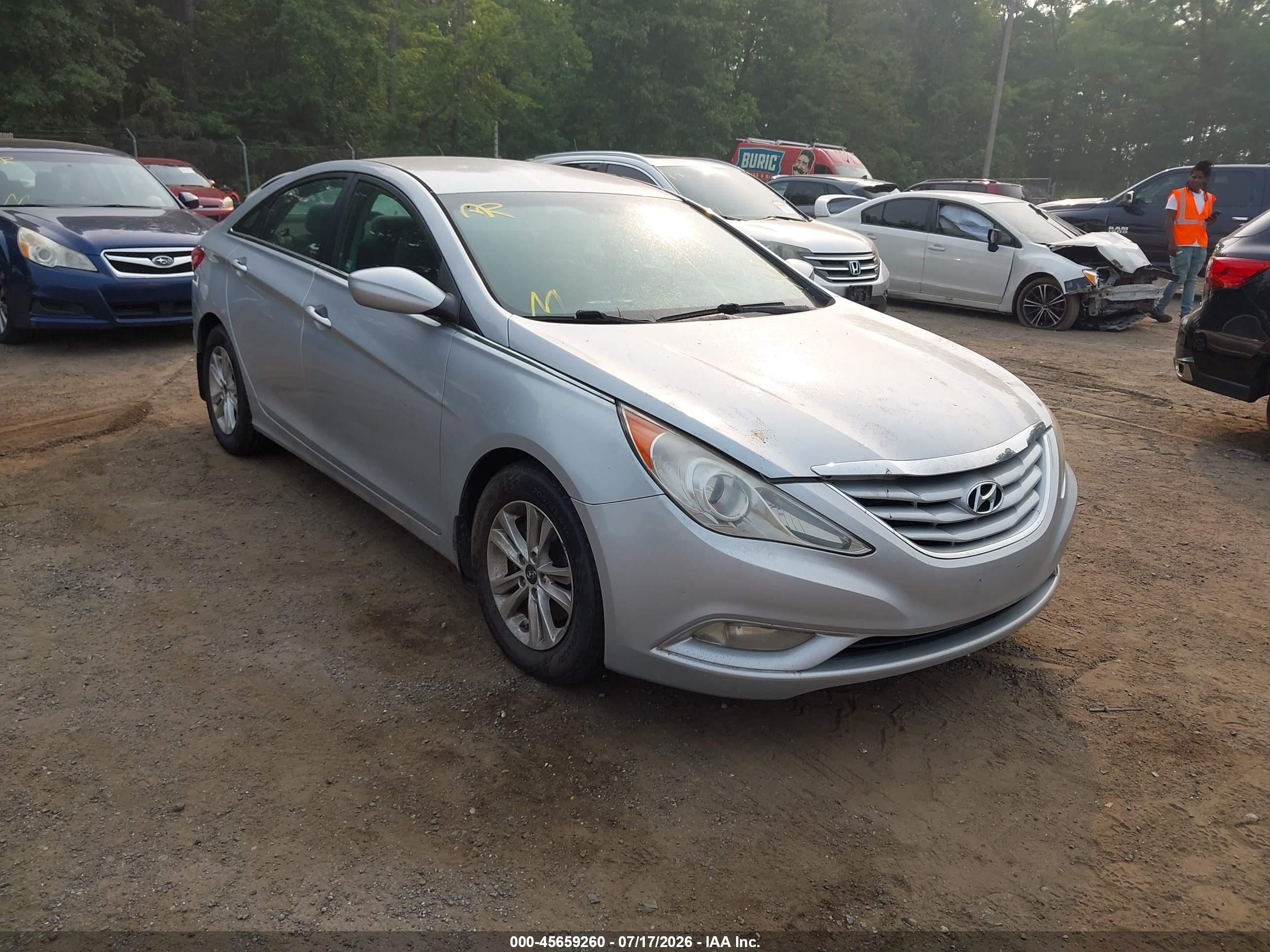 2013 Hyundai Sonata Gls Silver vin: 5NPEB4AC6DH513603