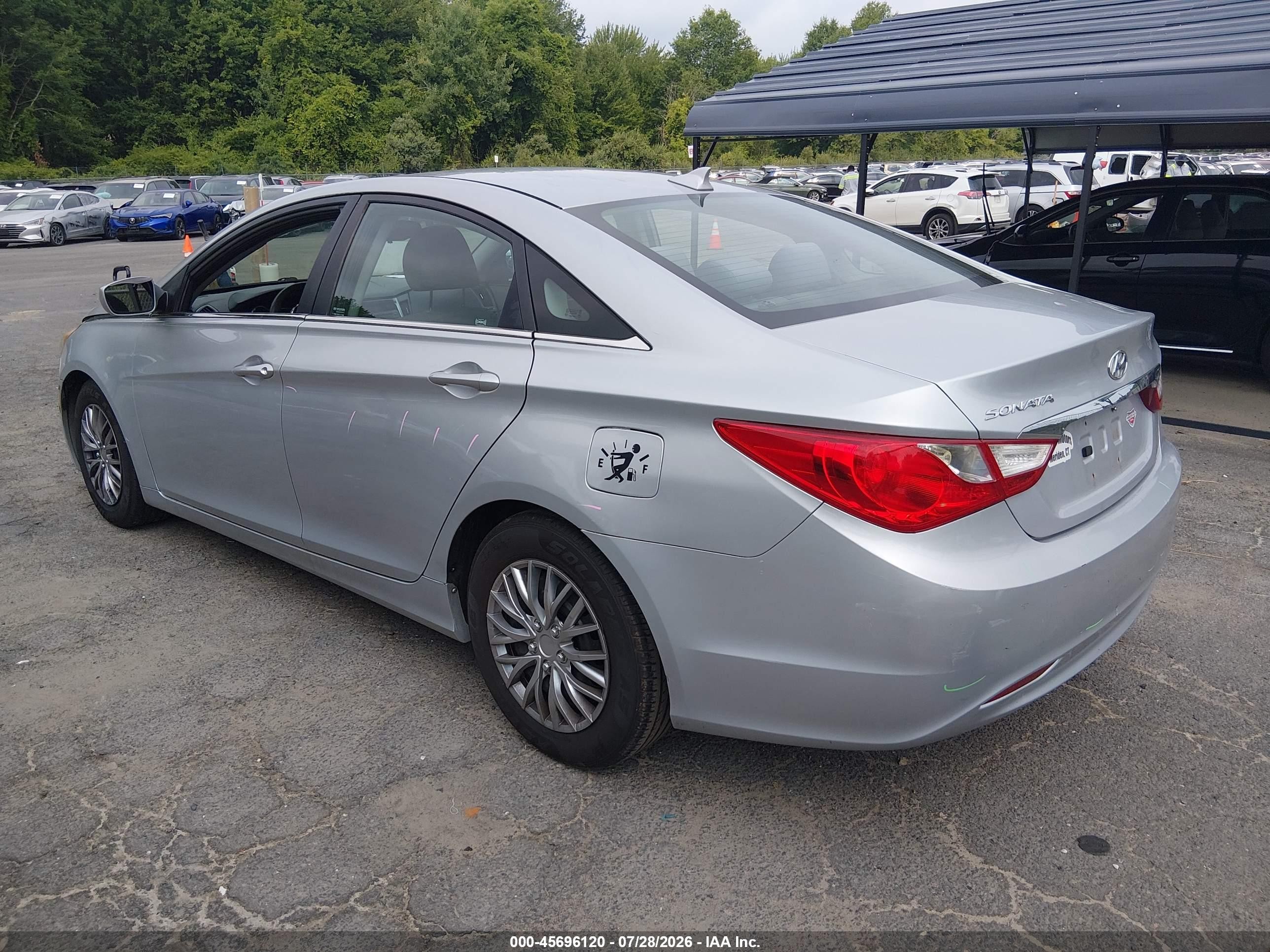 2013 Hyundai Sonata Gls Серебряный vin: 5NPEB4AC6DH514668