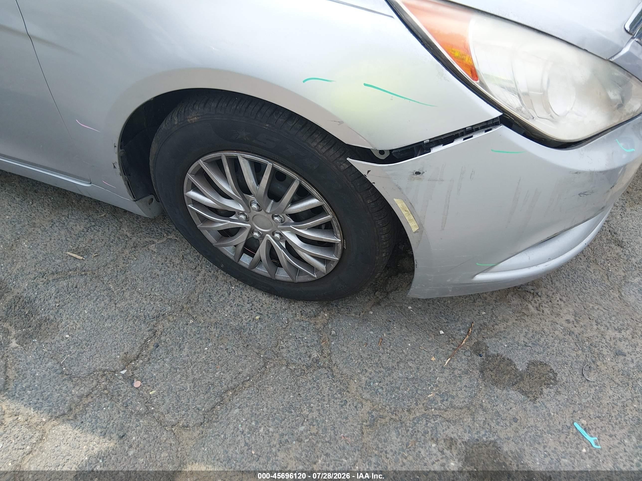 2013 Hyundai Sonata Gls Серебряный vin: 5NPEB4AC6DH514668