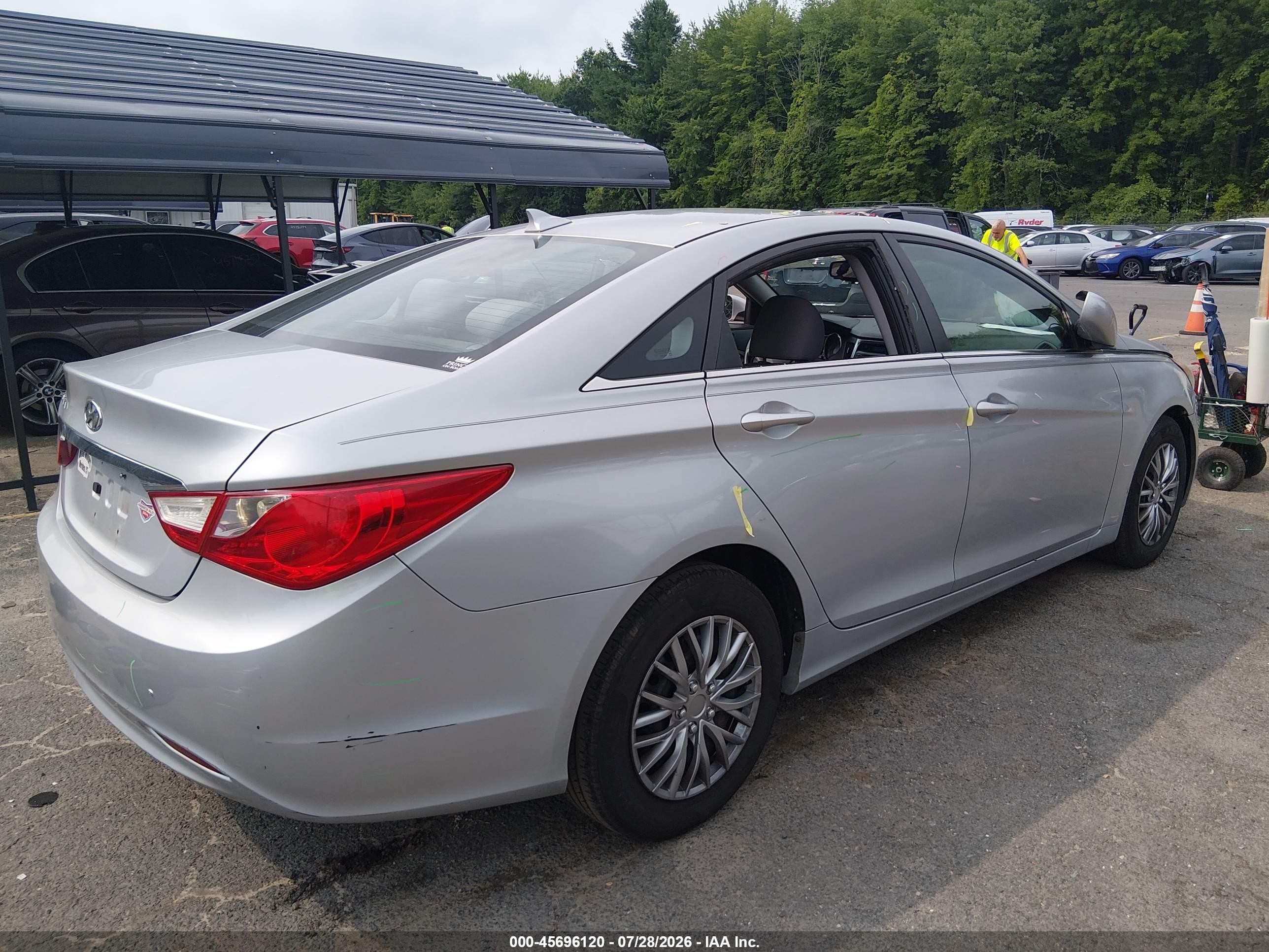 2013 Hyundai Sonata Gls Серебряный vin: 5NPEB4AC6DH514668