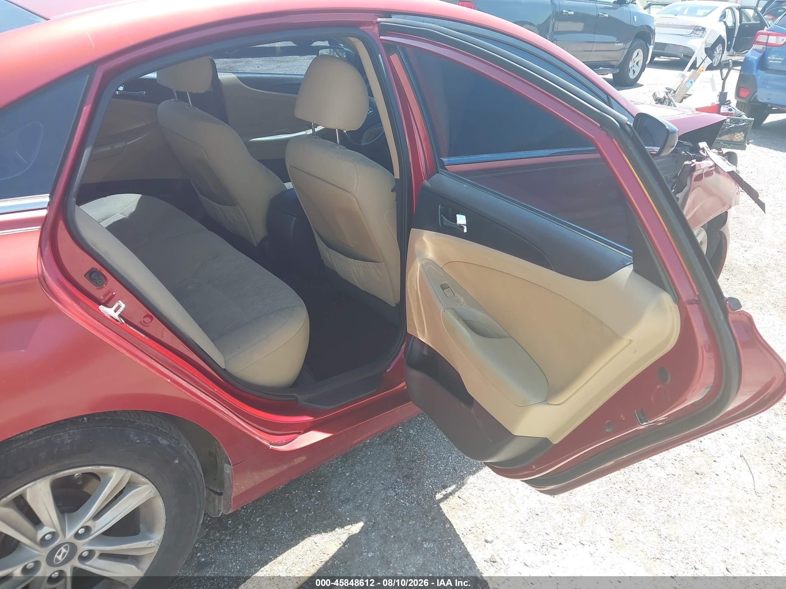 2013 Hyundai Sonata Gls Burgundy vin: 5NPEB4AC6DH531468