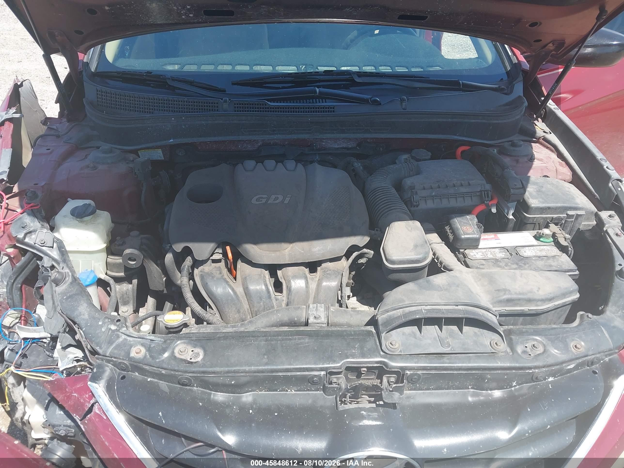 2013 Hyundai Sonata Gls Burgundy vin: 5NPEB4AC6DH531468