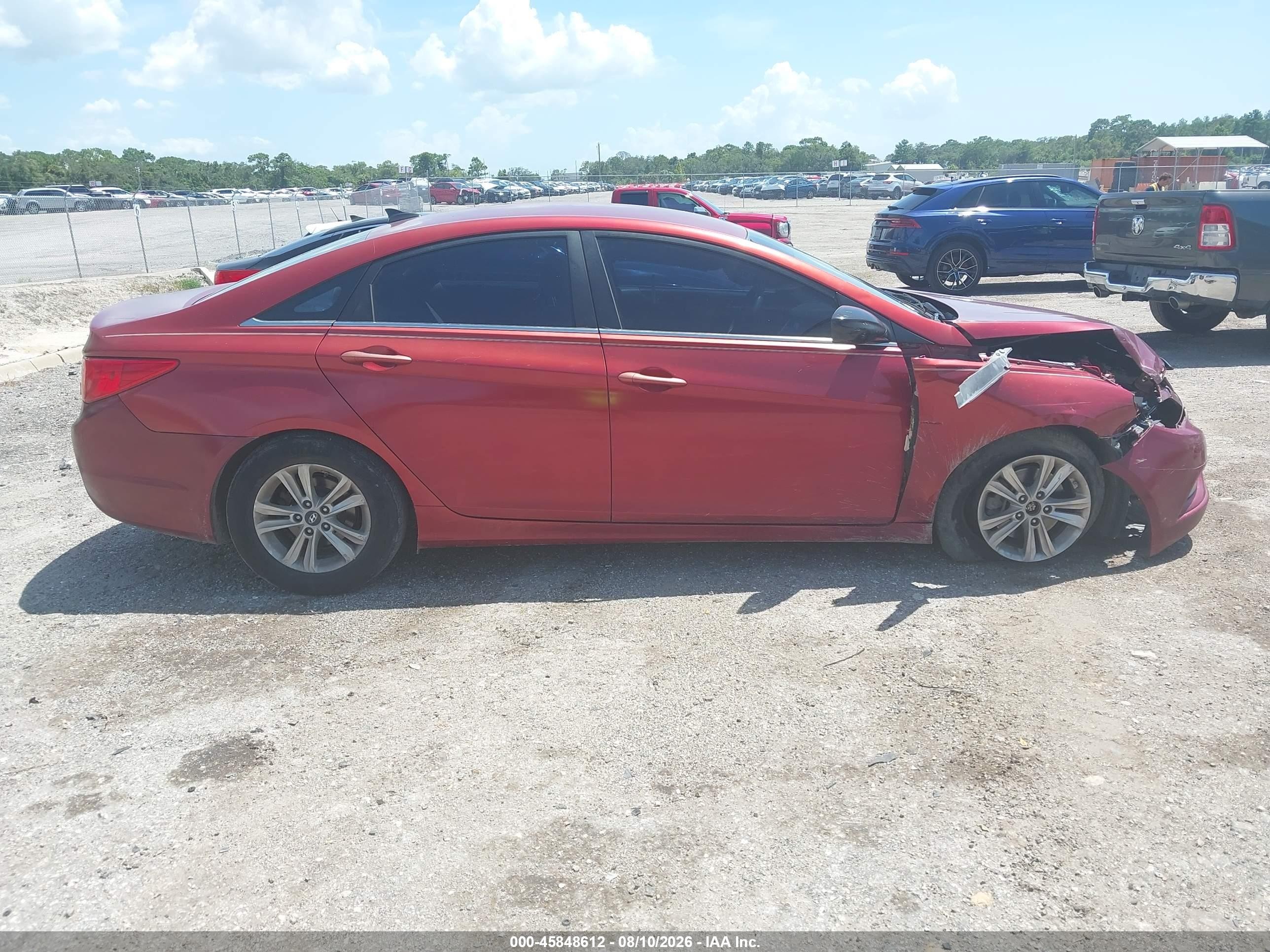 2013 Hyundai Sonata Gls Burgundy vin: 5NPEB4AC6DH531468