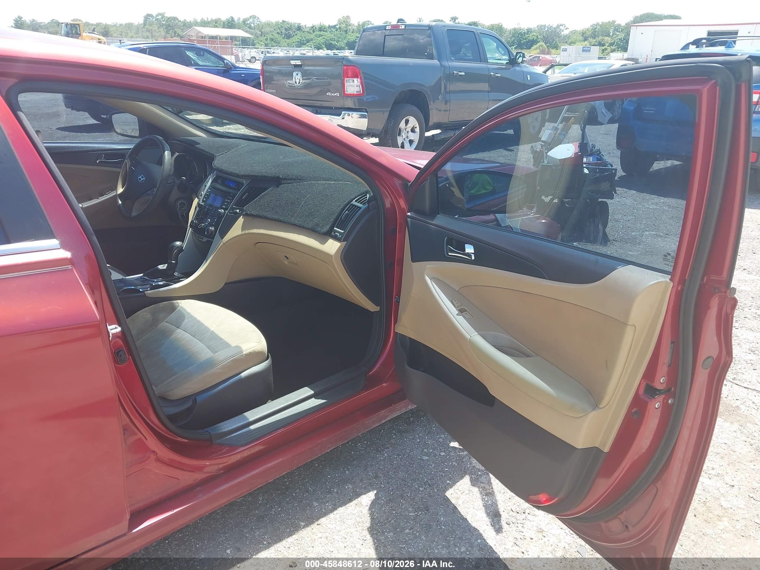 2013 Hyundai Sonata Gls Burgundy vin: 5NPEB4AC6DH531468