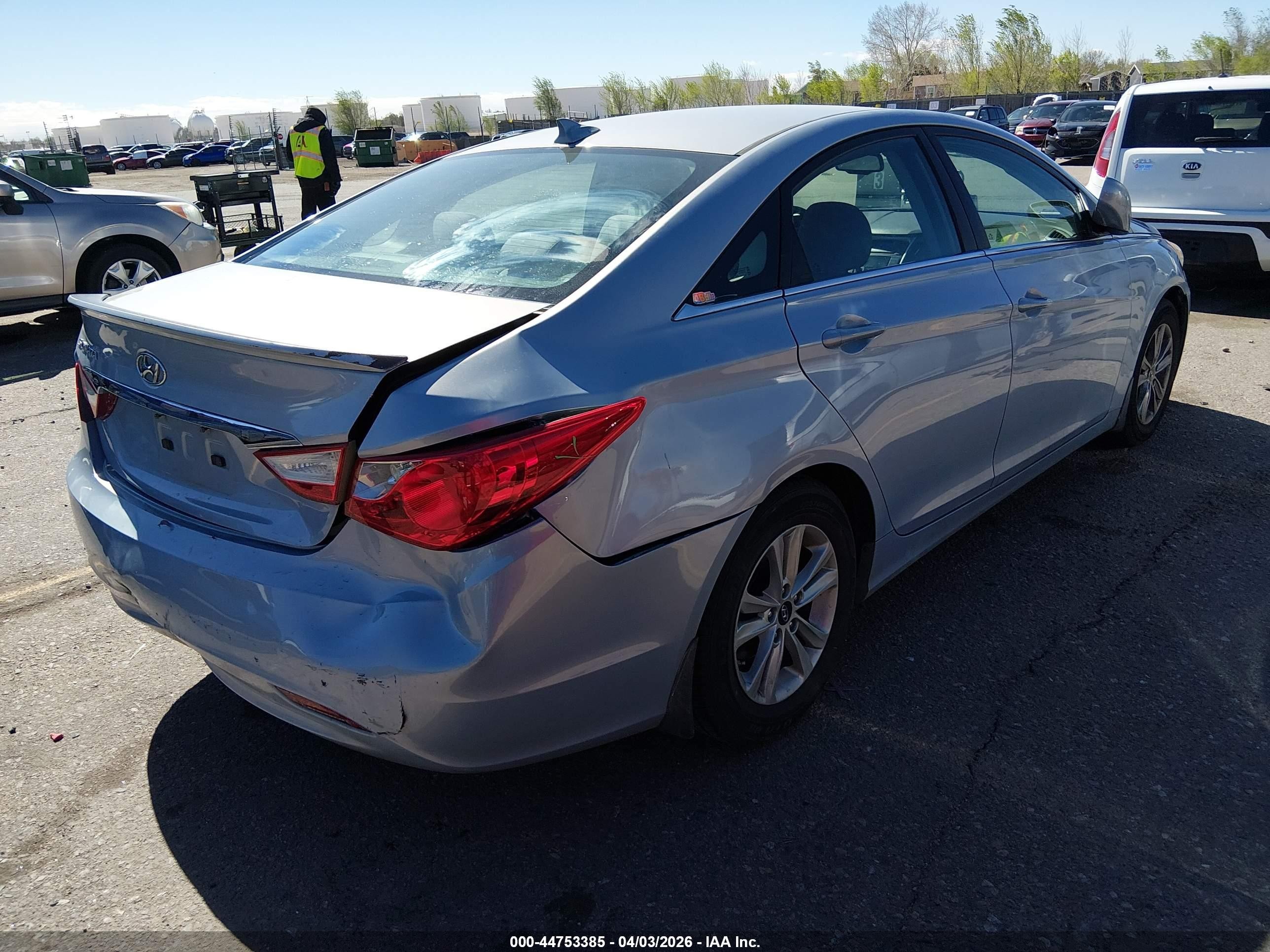 2013 Hyundai Sonata Gls Blue vin: 5NPEB4AC6DH532748