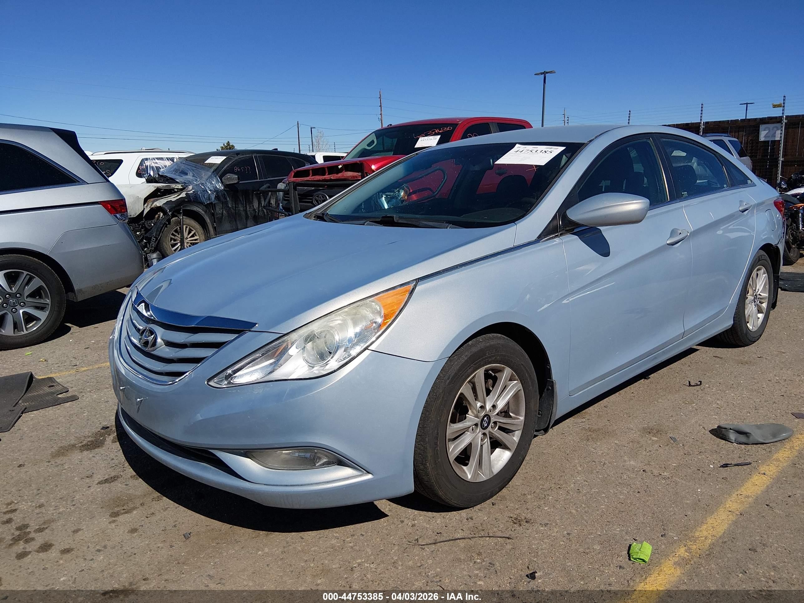 2013 Hyundai Sonata Gls Blue vin: 5NPEB4AC6DH532748