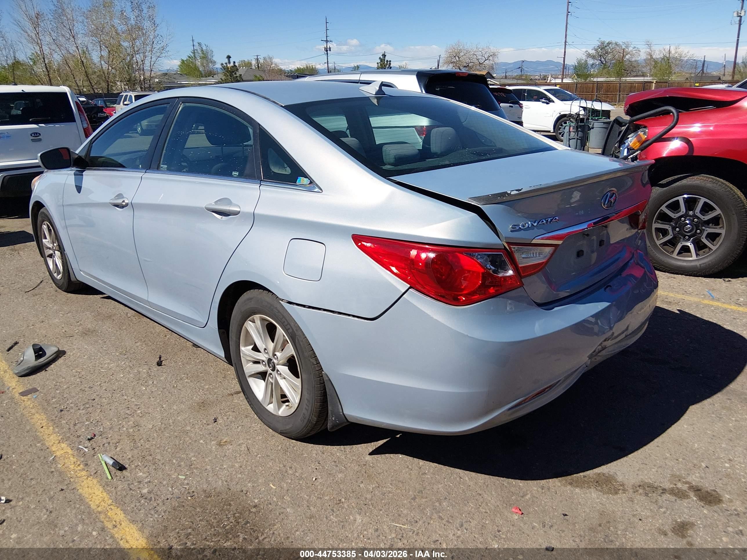 2013 Hyundai Sonata Gls Blue vin: 5NPEB4AC6DH532748