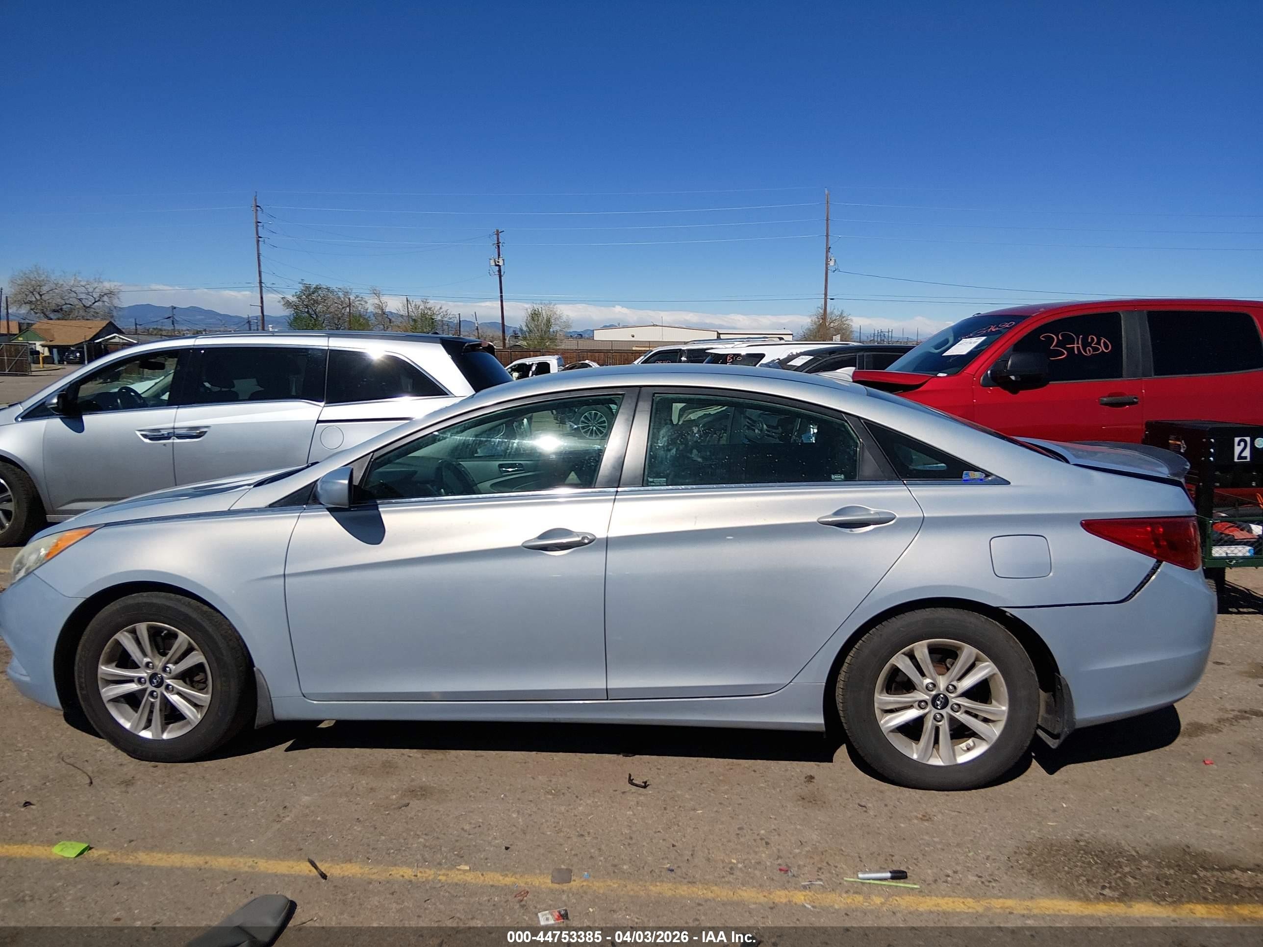 2013 Hyundai Sonata Gls Blue vin: 5NPEB4AC6DH532748