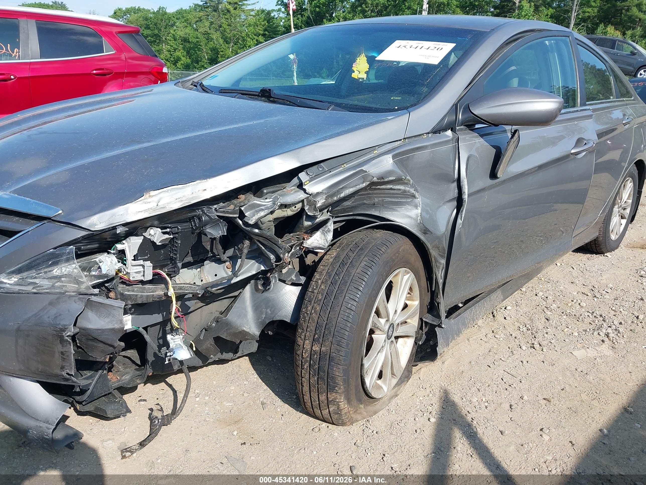 2013 Hyundai Sonata Gls Gray vin: 5NPEB4AC6DH546519
