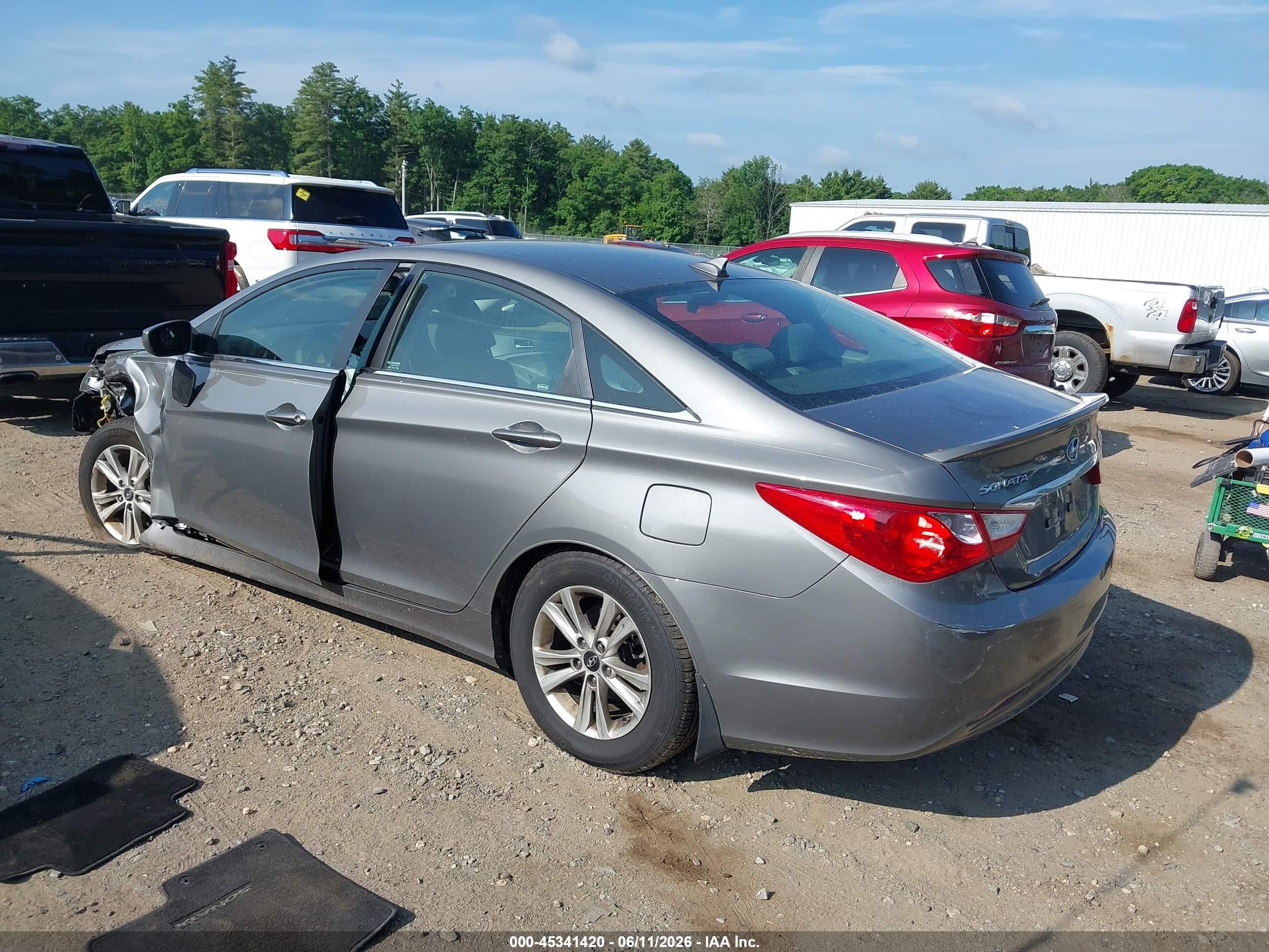 2013 Hyundai Sonata Gls Gray vin: 5NPEB4AC6DH546519
