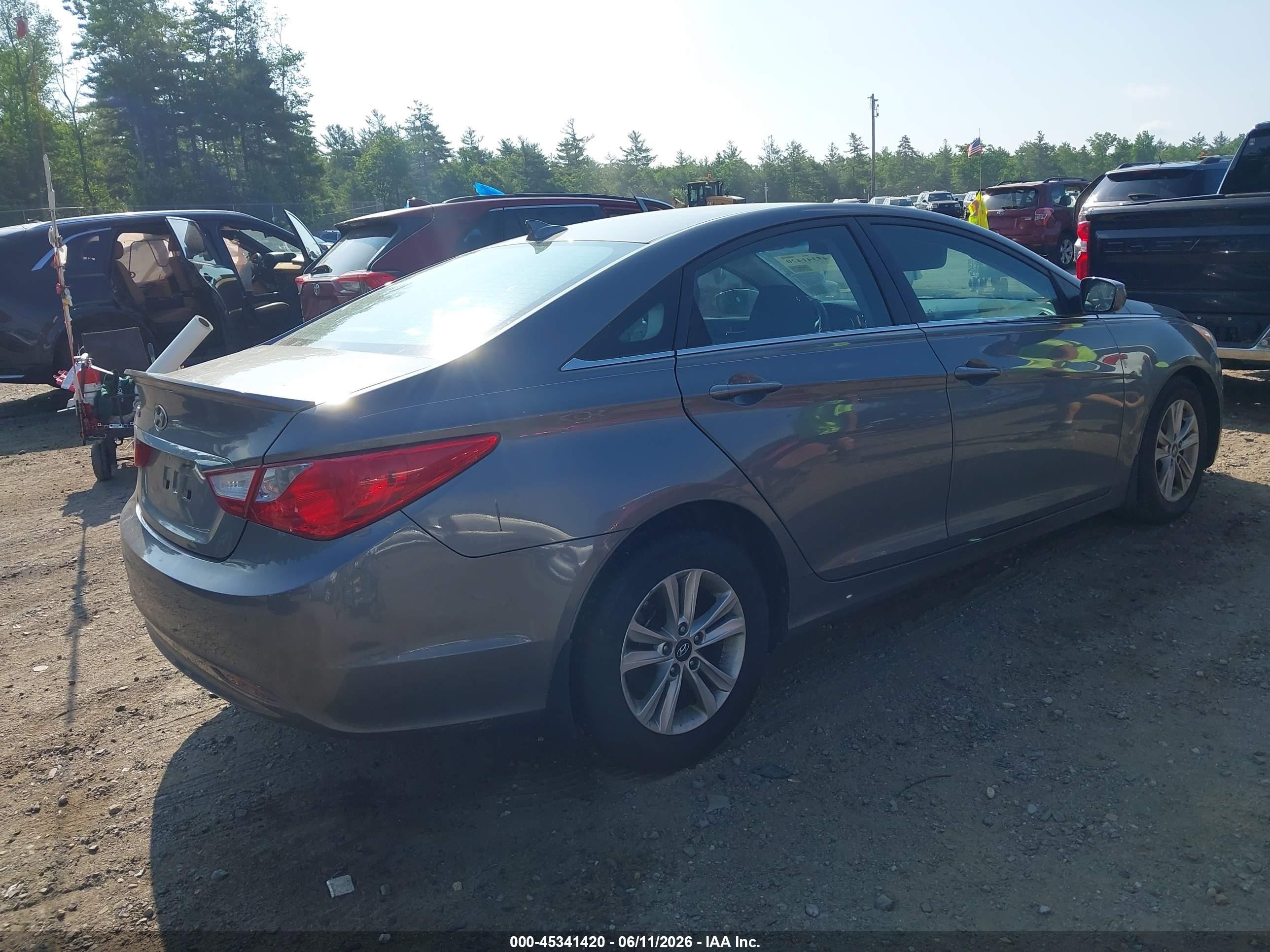 2013 Hyundai Sonata Gls Gray vin: 5NPEB4AC6DH546519
