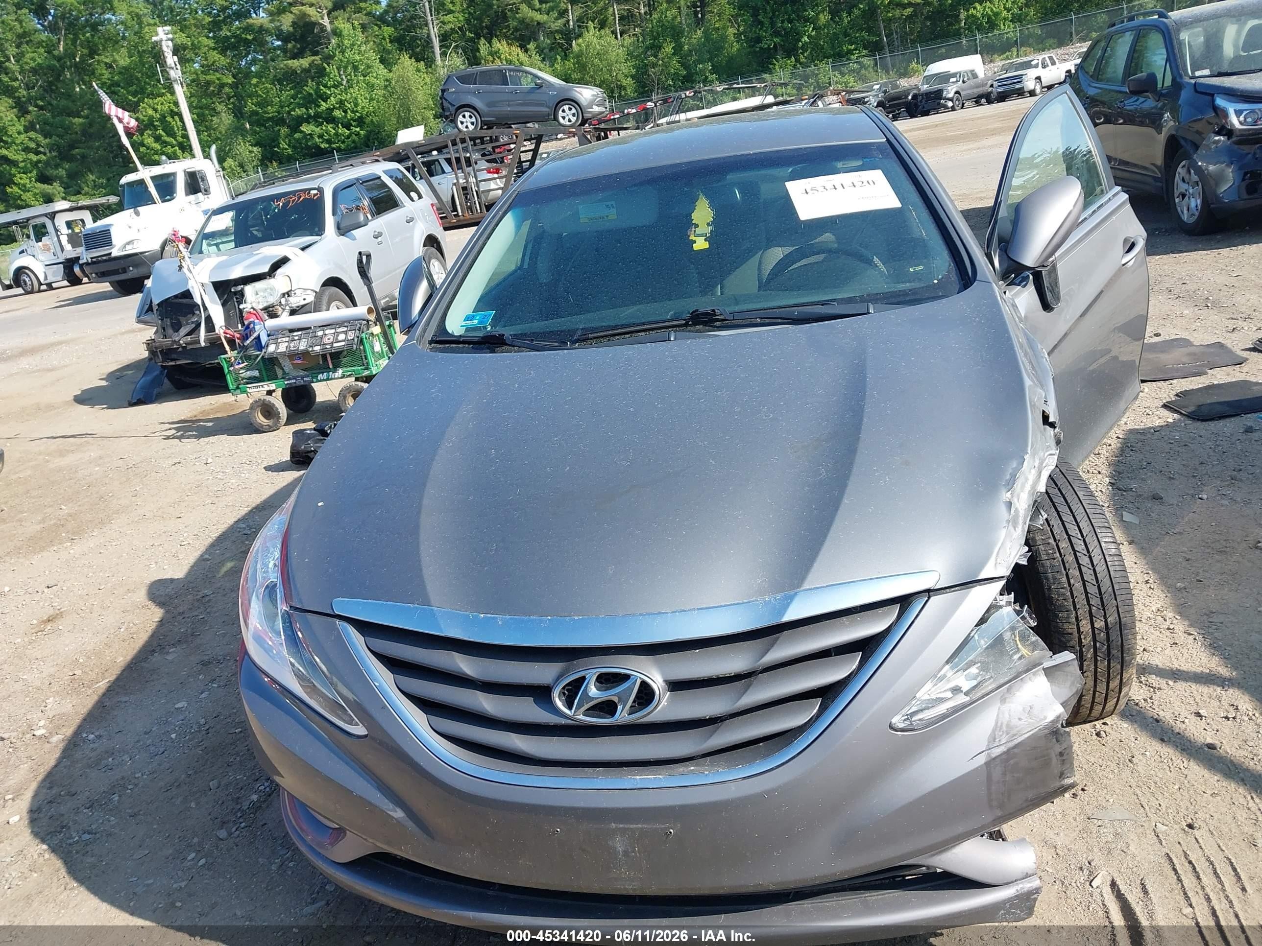 2013 Hyundai Sonata Gls Gray vin: 5NPEB4AC6DH546519