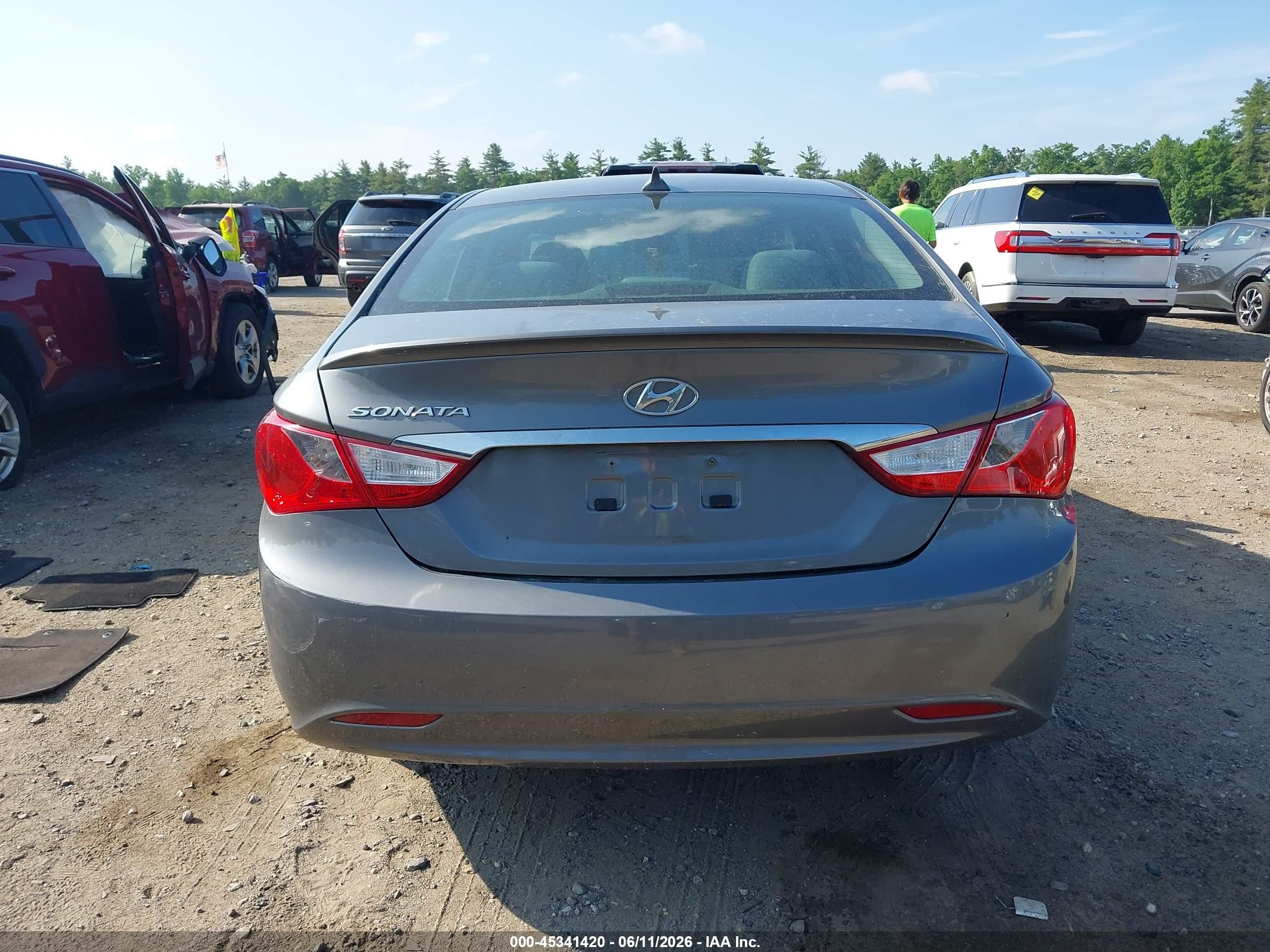 2013 Hyundai Sonata Gls Gray vin: 5NPEB4AC6DH546519