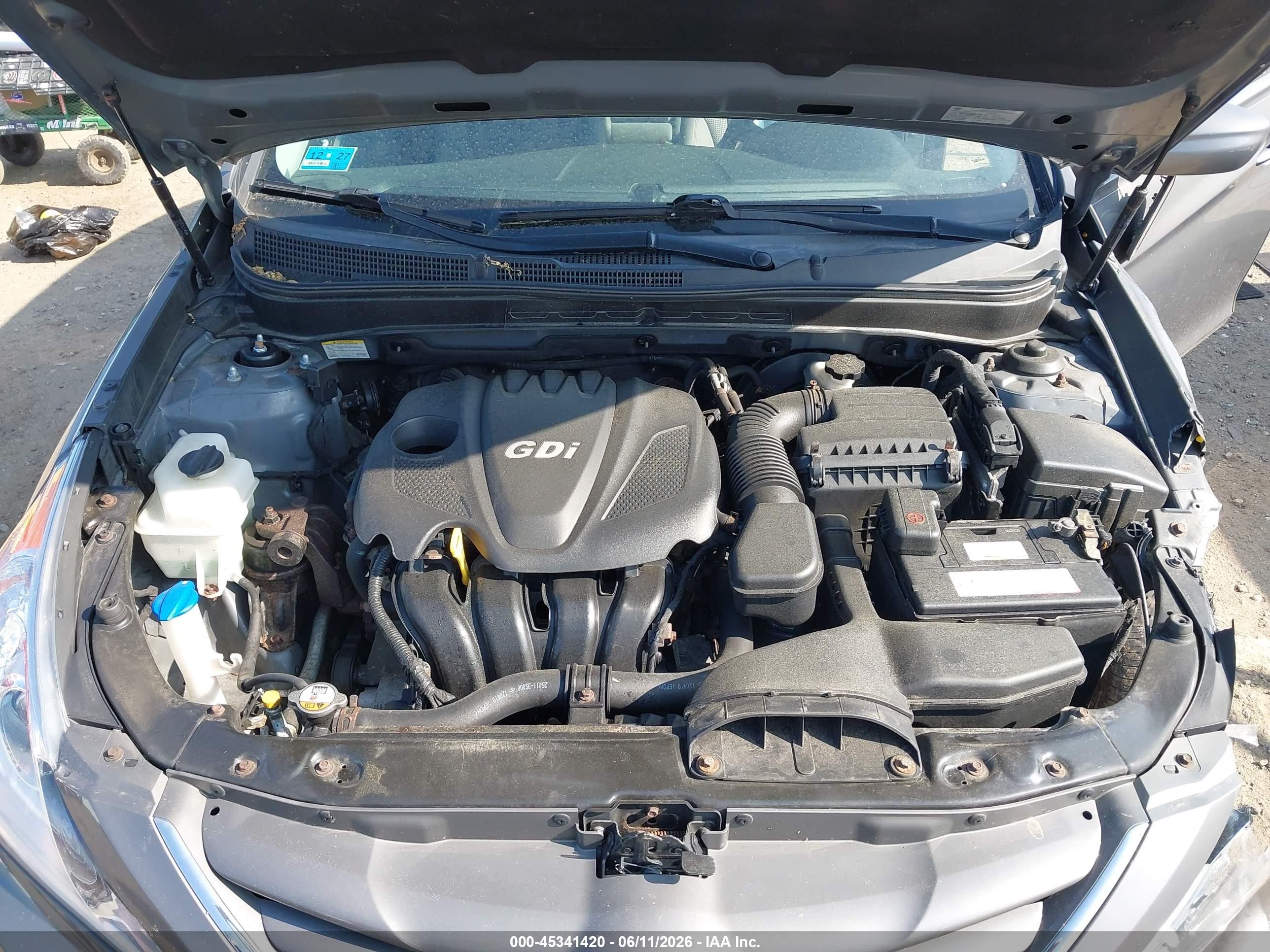 2013 Hyundai Sonata Gls Gray vin: 5NPEB4AC6DH546519