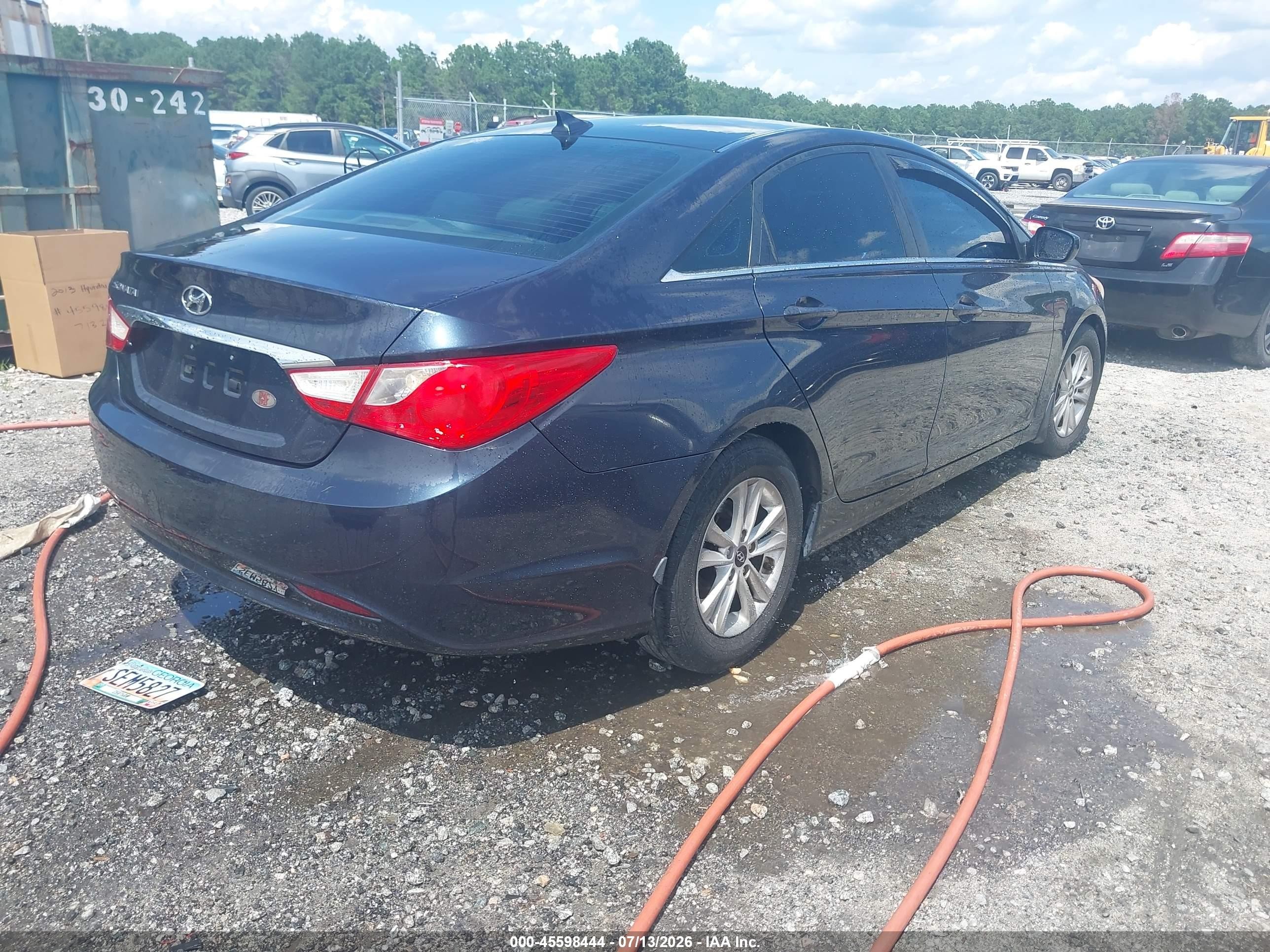 2013 Hyundai Sonata Gls Dark Blue vin: 5NPEB4AC6DH552305