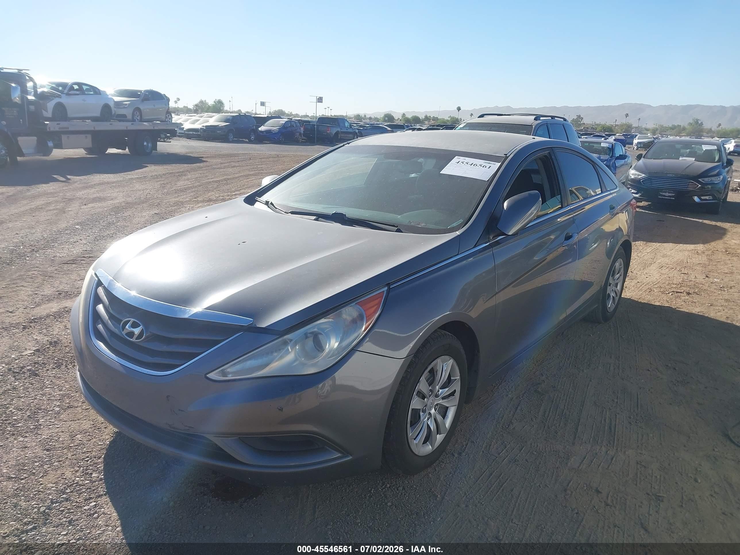 2013 Hyundai Sonata Gls Gray vin: 5NPEB4AC6DH561604