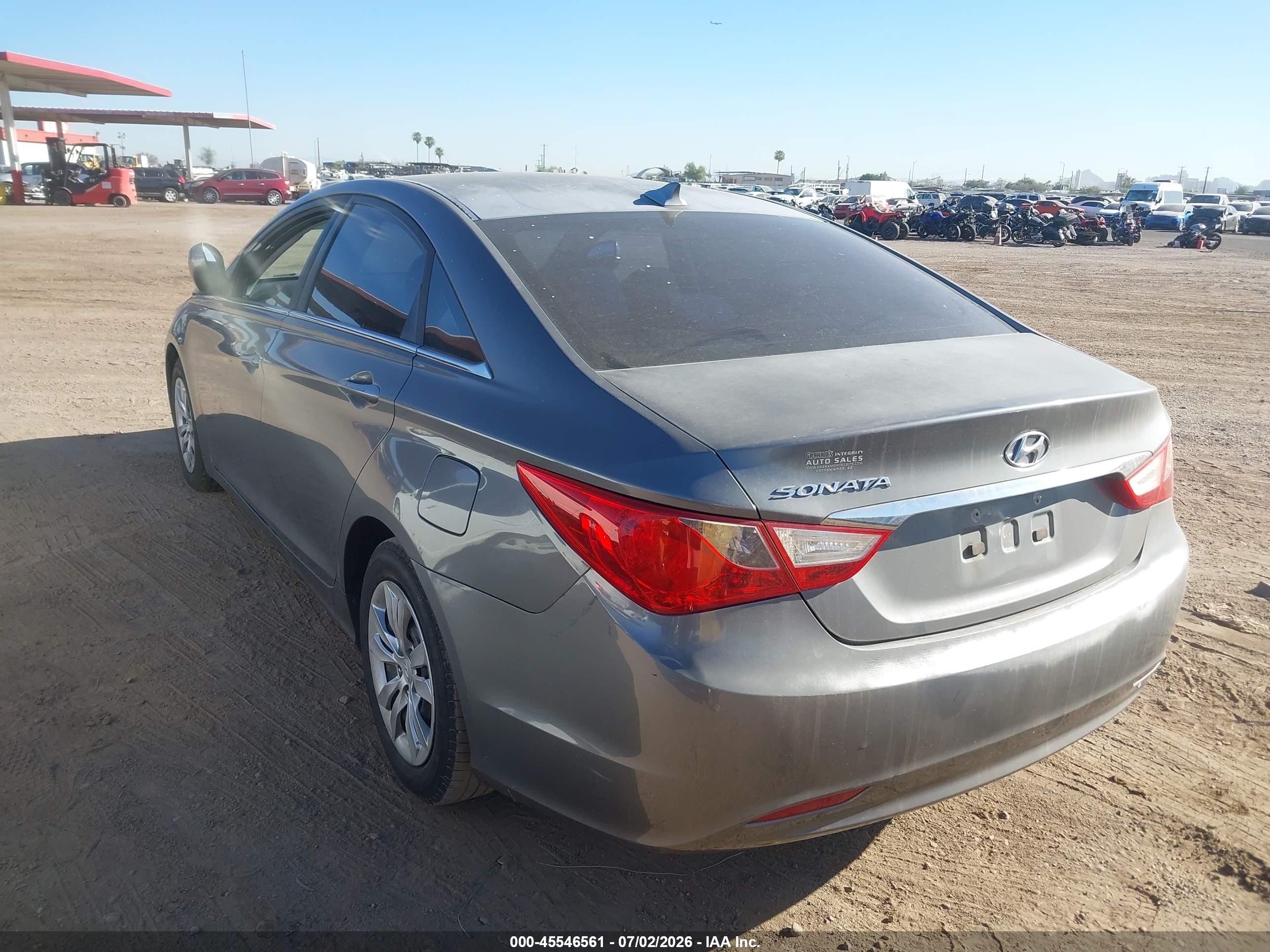 2013 Hyundai Sonata Gls Gray vin: 5NPEB4AC6DH561604