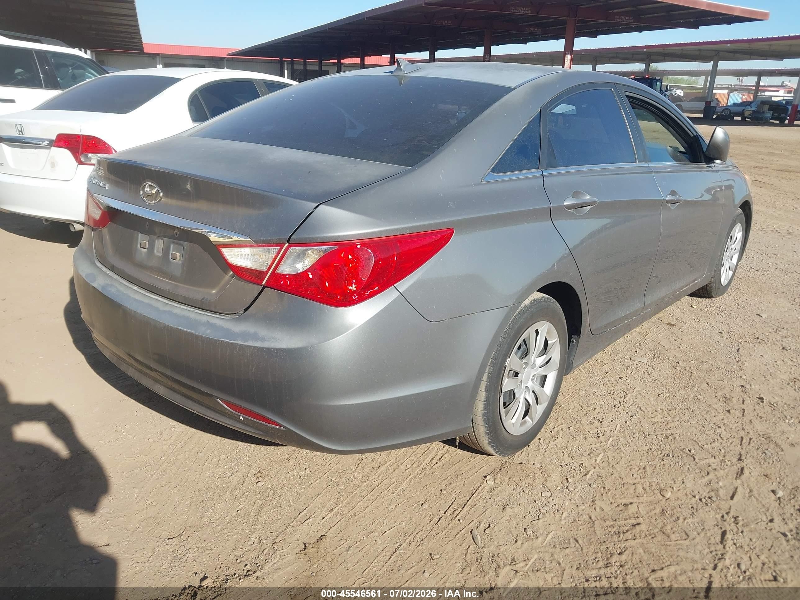 2013 Hyundai Sonata Gls Gray vin: 5NPEB4AC6DH561604