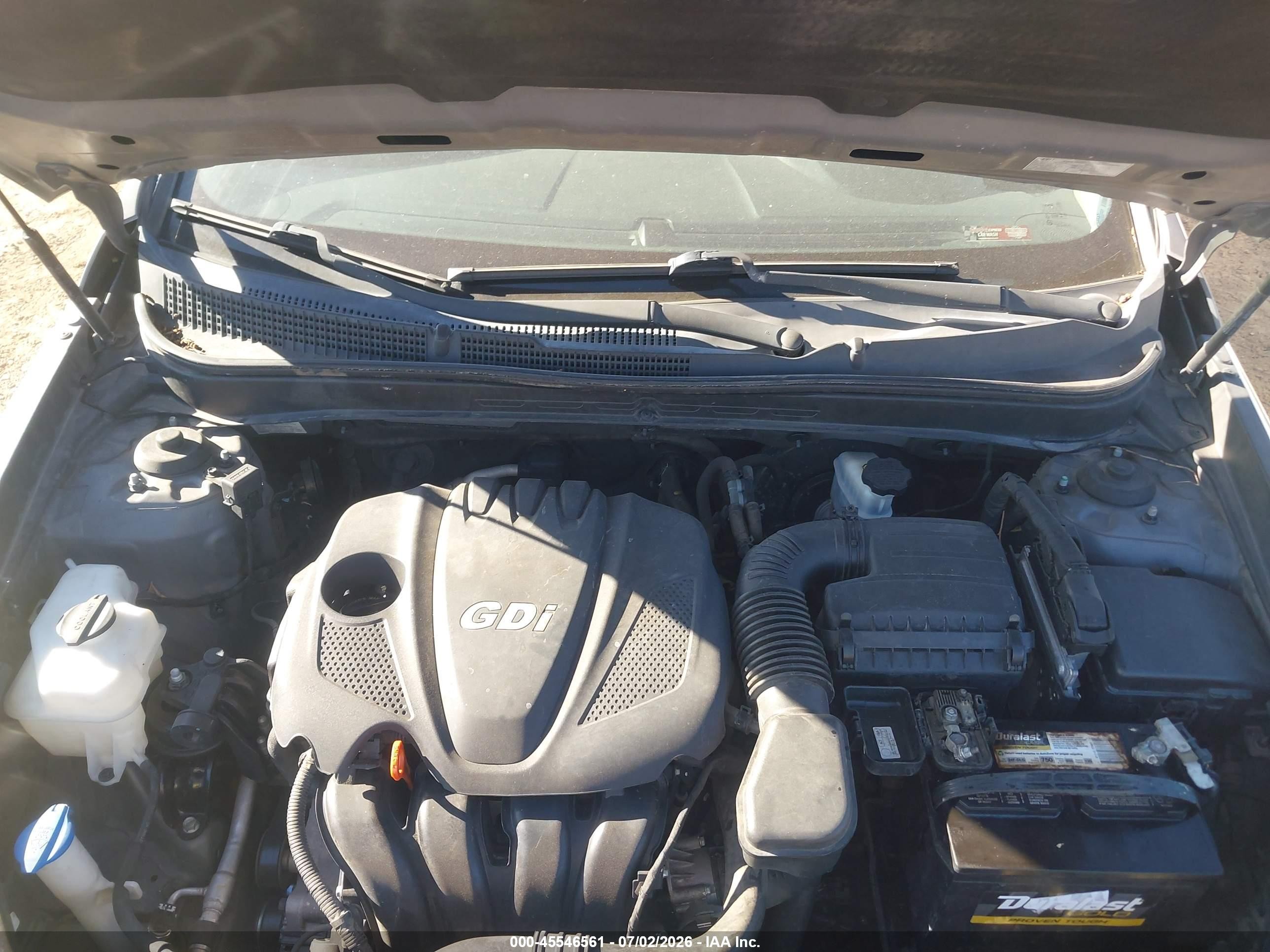 2013 Hyundai Sonata Gls Gray vin: 5NPEB4AC6DH561604