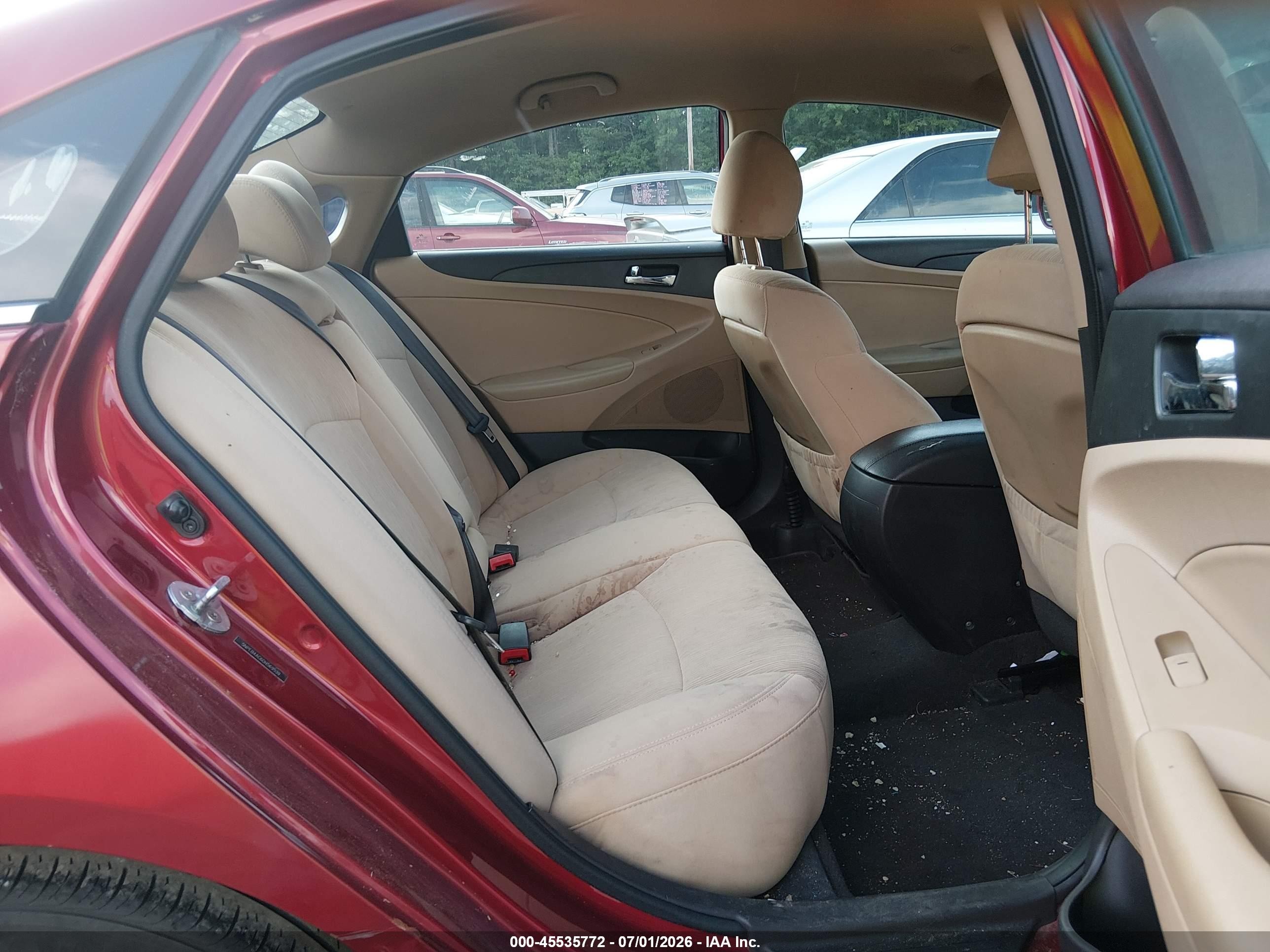 2013 Hyundai Sonata Gls Red vin: 5NPEB4AC6DH569539