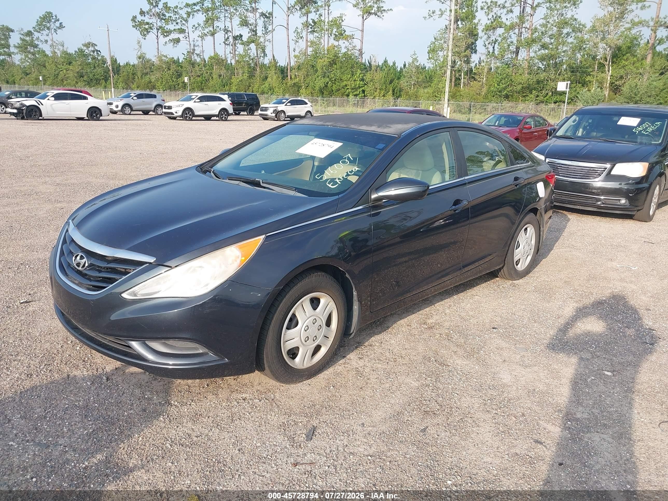 2013 Hyundai Sonata Gls Black vin: 5NPEB4AC6DH572506