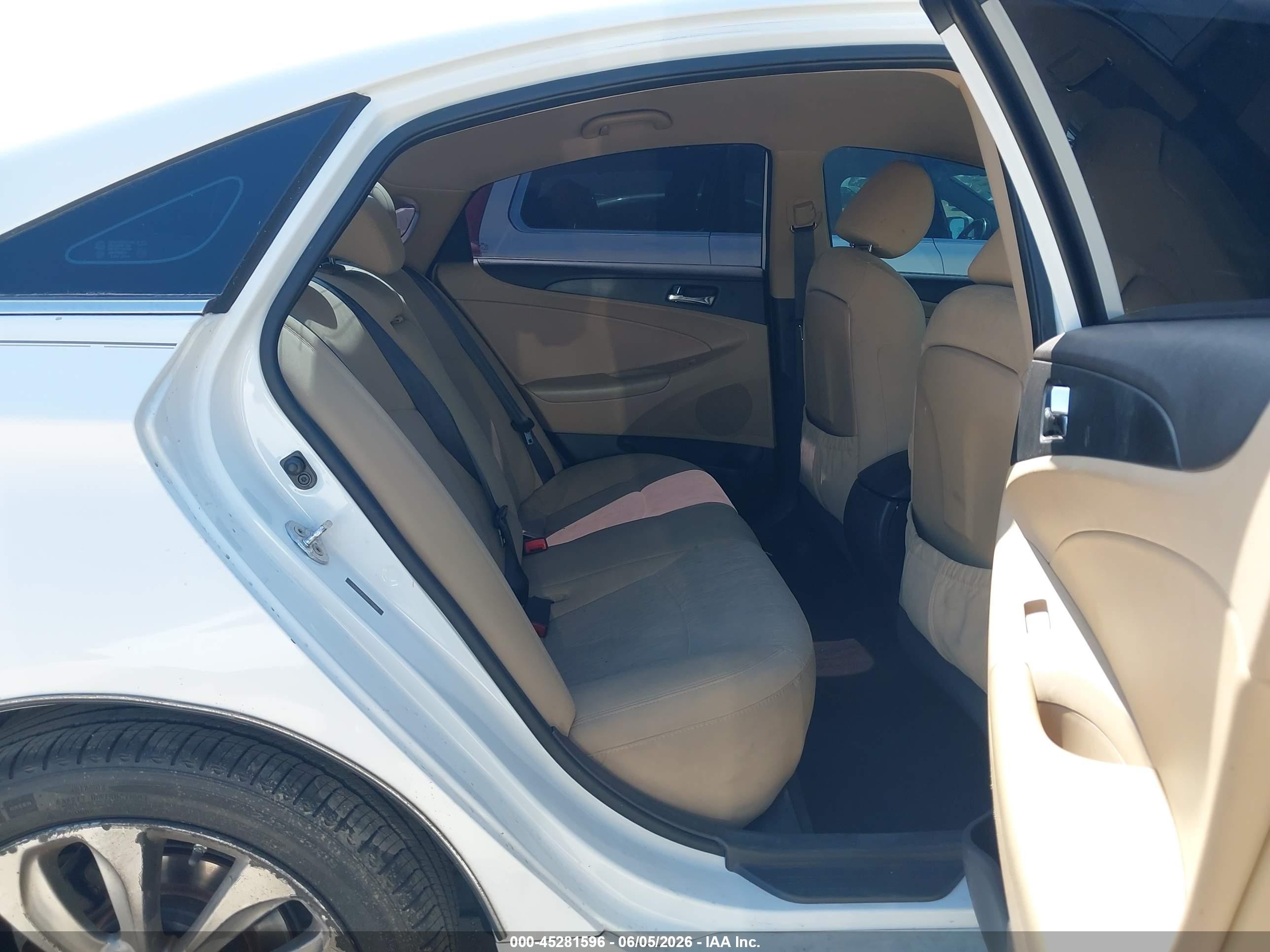 2013 Hyundai Sonata Gls White vin: 5NPEB4AC6DH576488