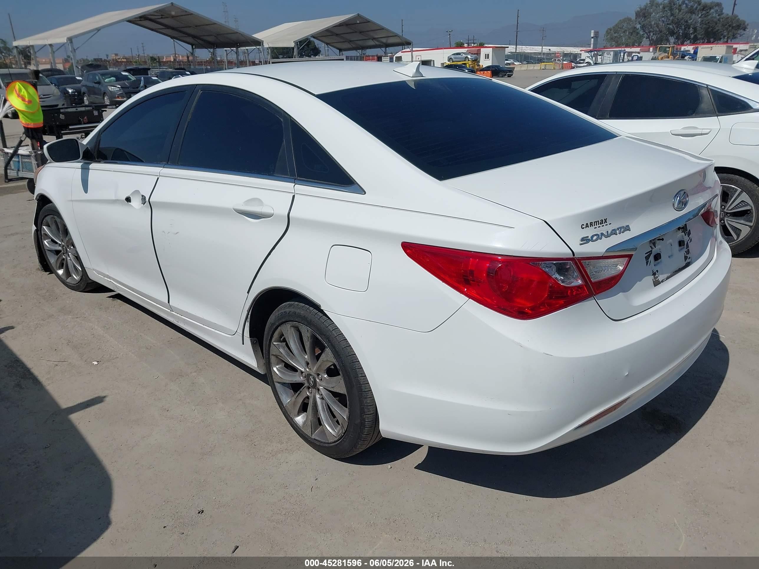 2013 Hyundai Sonata Gls White vin: 5NPEB4AC6DH576488