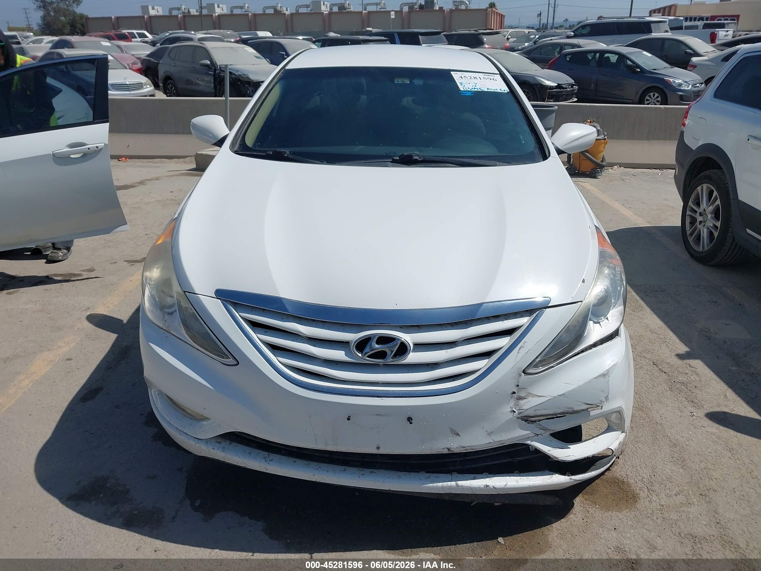 2013 Hyundai Sonata Gls White vin: 5NPEB4AC6DH576488