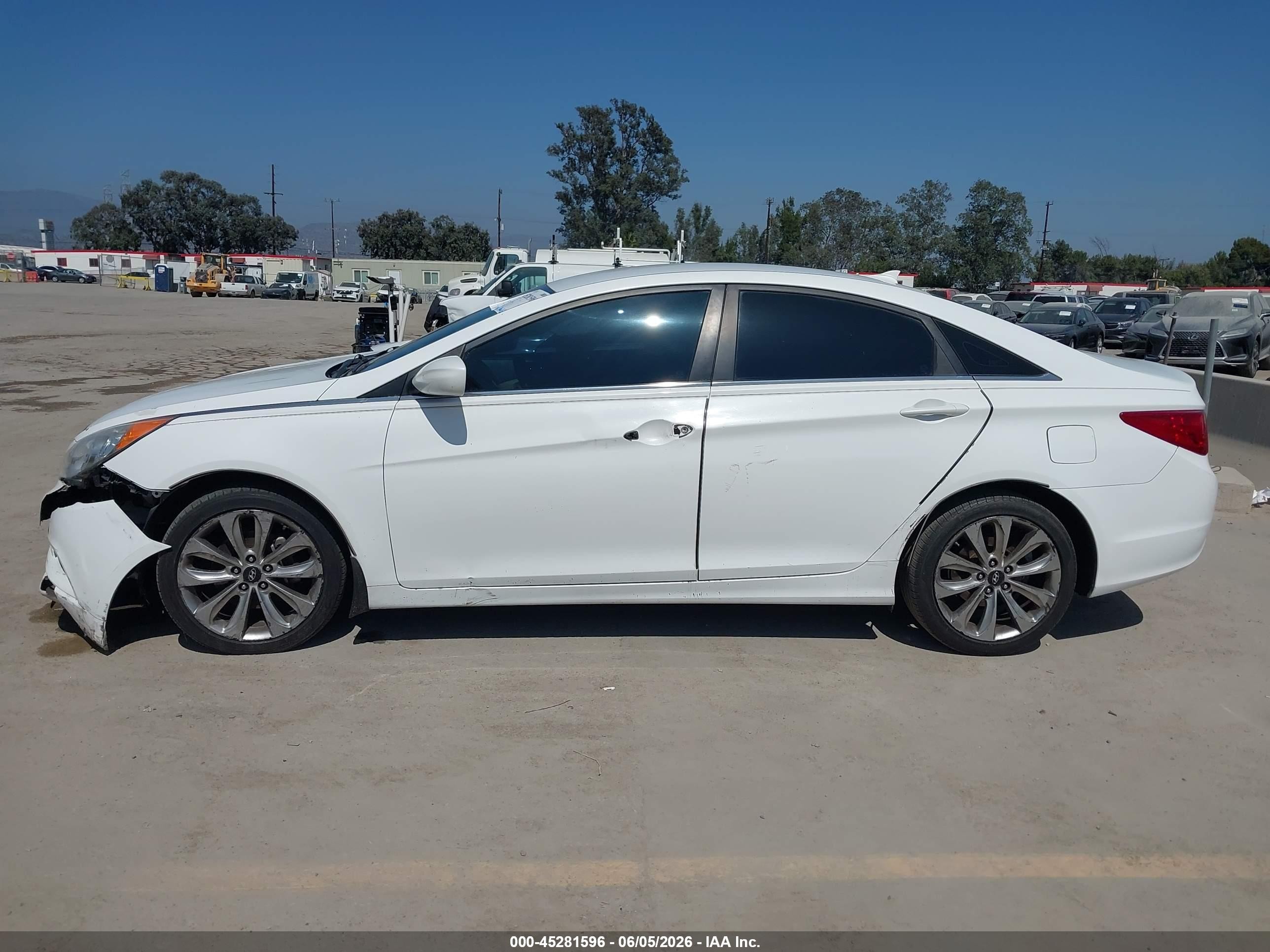 2013 Hyundai Sonata Gls White vin: 5NPEB4AC6DH576488