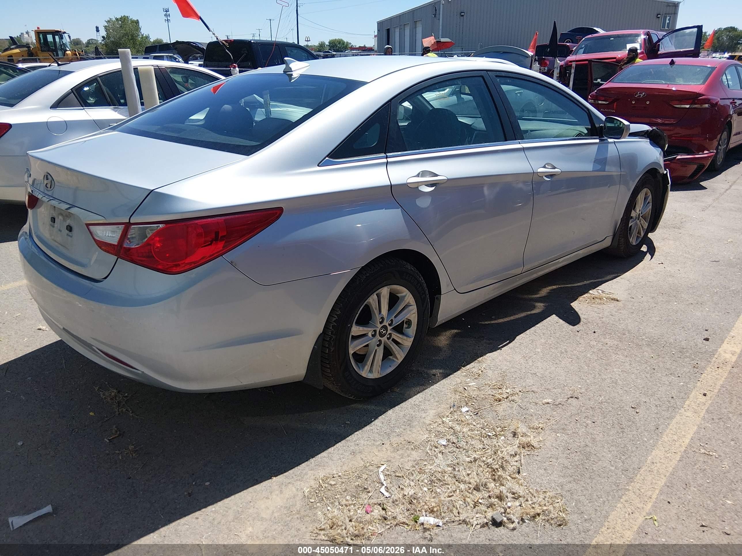 2013 Hyundai Sonata Gls Silver vin: 5NPEB4AC6DH589399