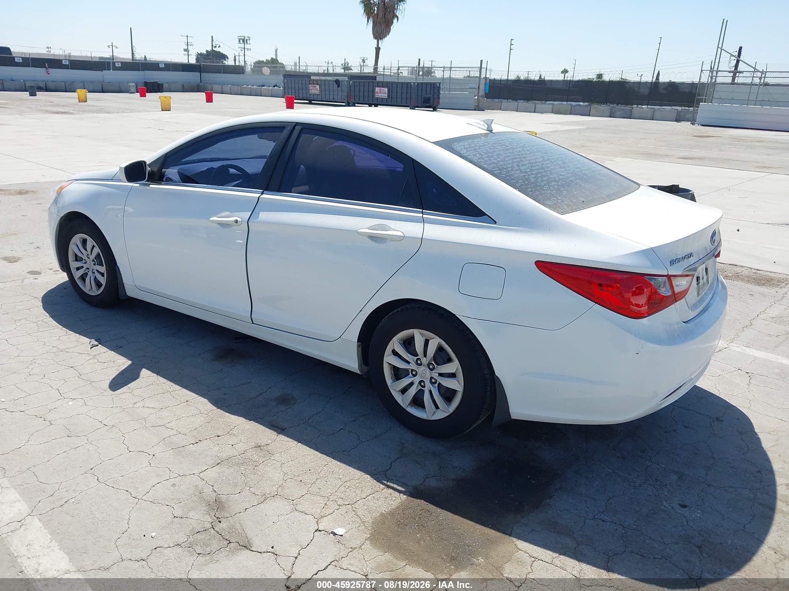 2013 Hyundai Sonata Gls White vin: 5NPEB4AC6DH593629
