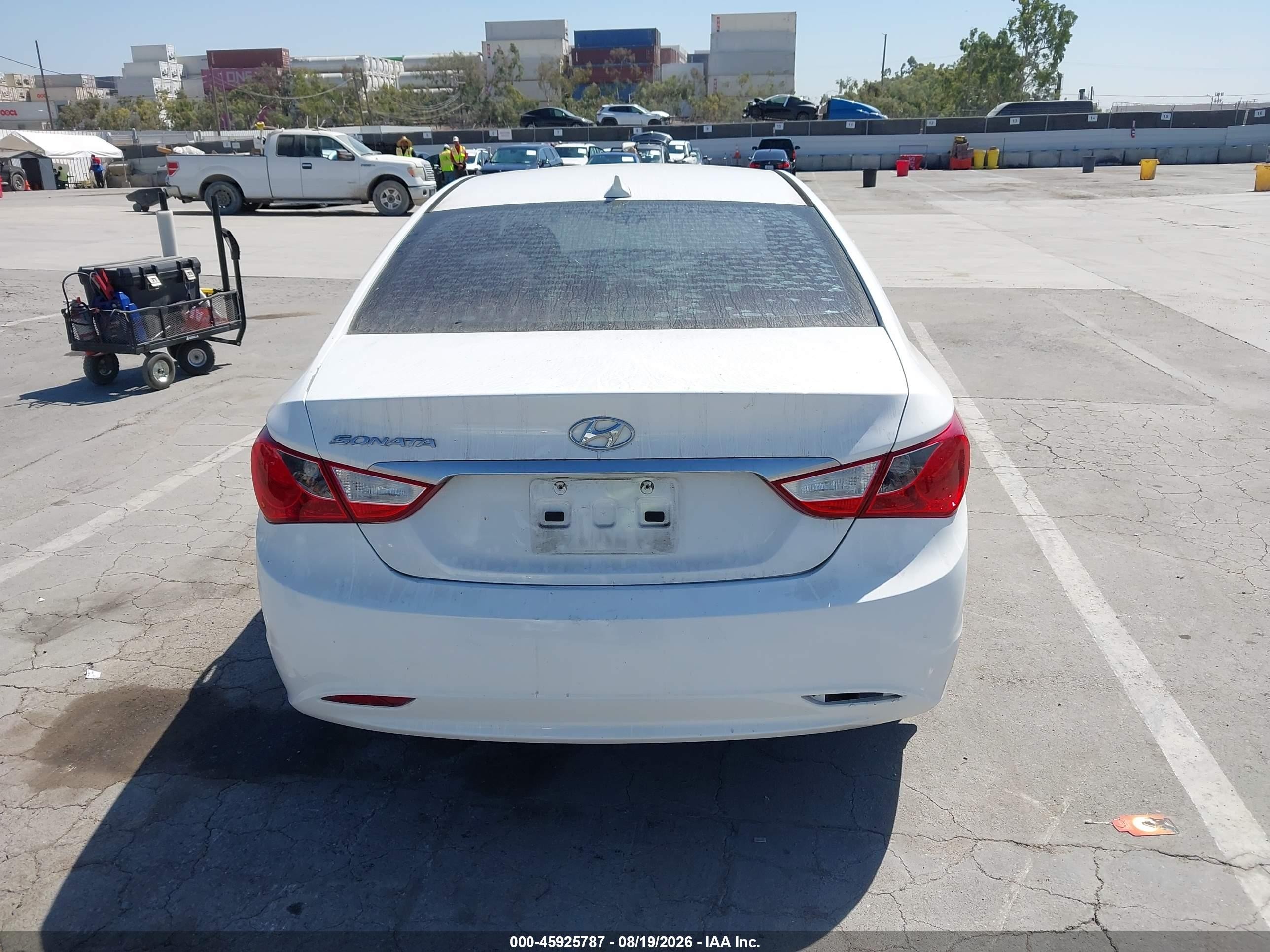 2013 Hyundai Sonata Gls White vin: 5NPEB4AC6DH593629