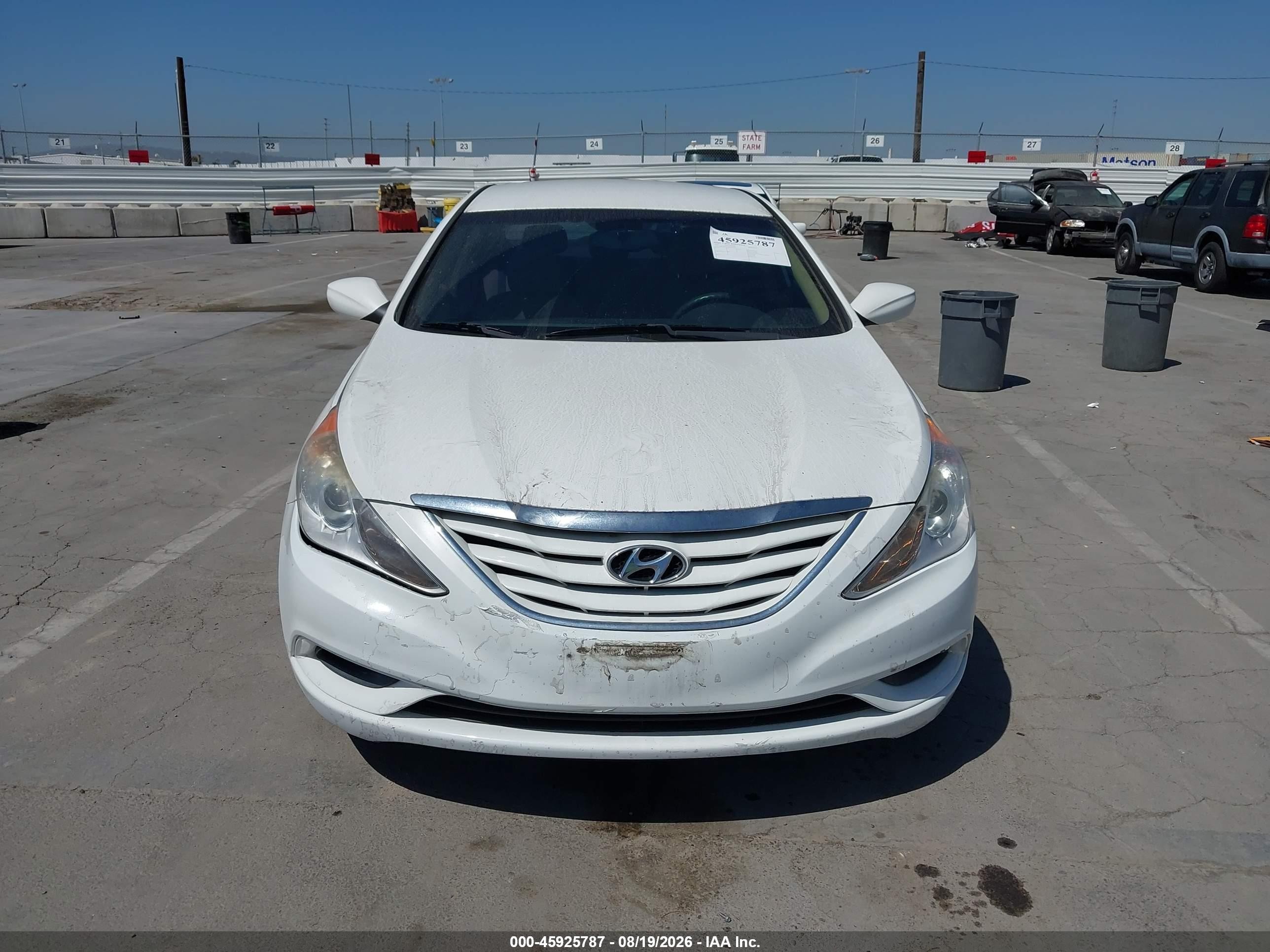 2013 Hyundai Sonata Gls White vin: 5NPEB4AC6DH593629
