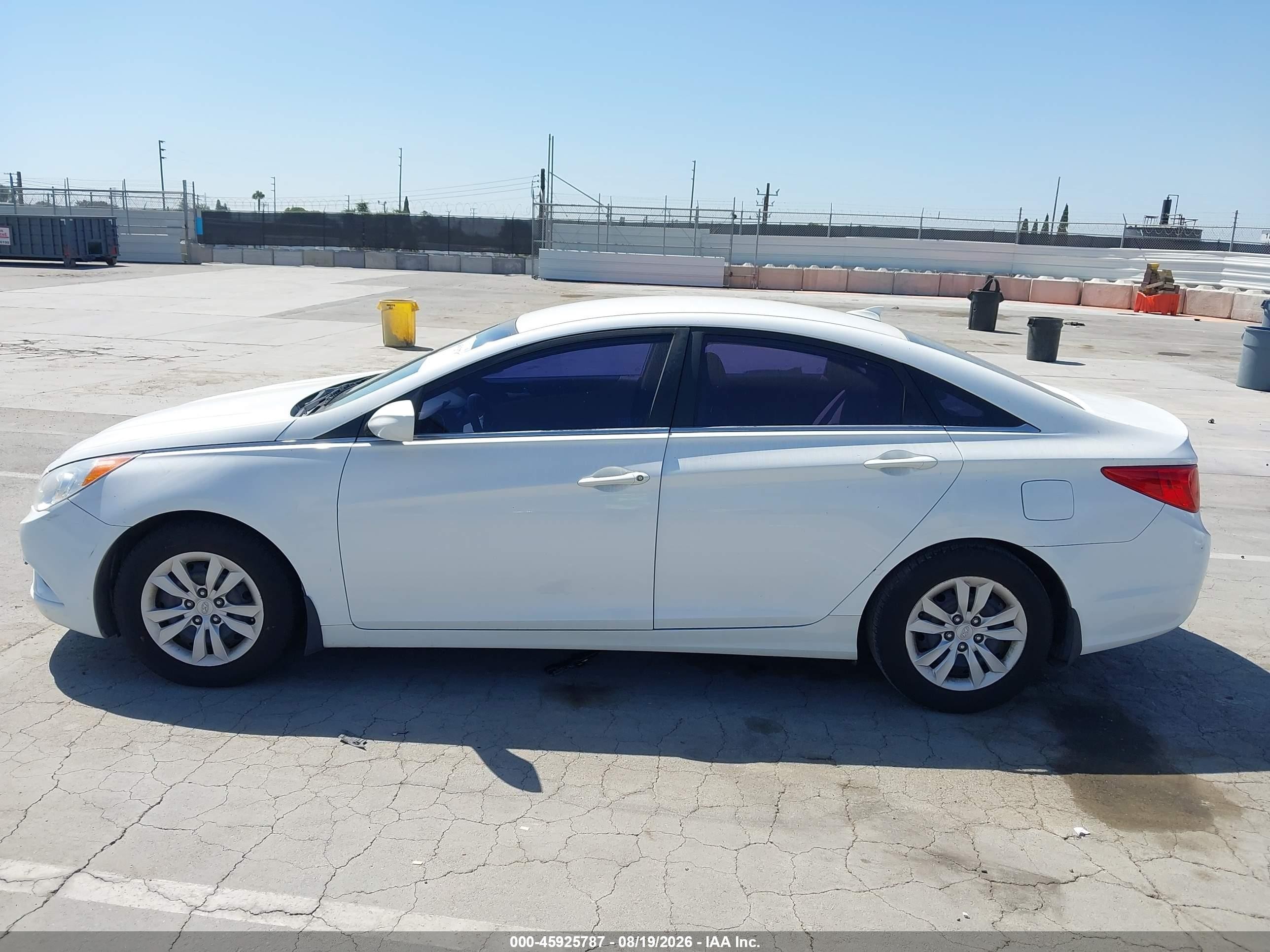 2013 Hyundai Sonata Gls White vin: 5NPEB4AC6DH593629