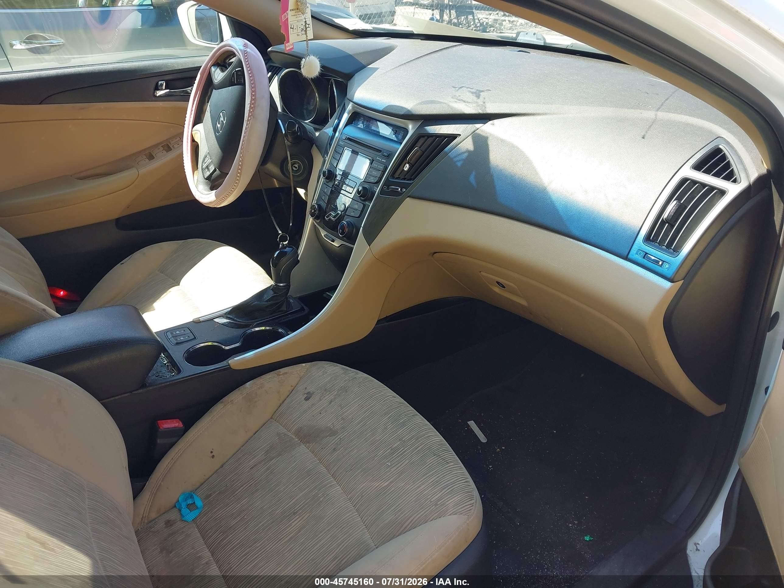 2013 Hyundai Sonata Gls White vin: 5NPEB4AC6DH598023