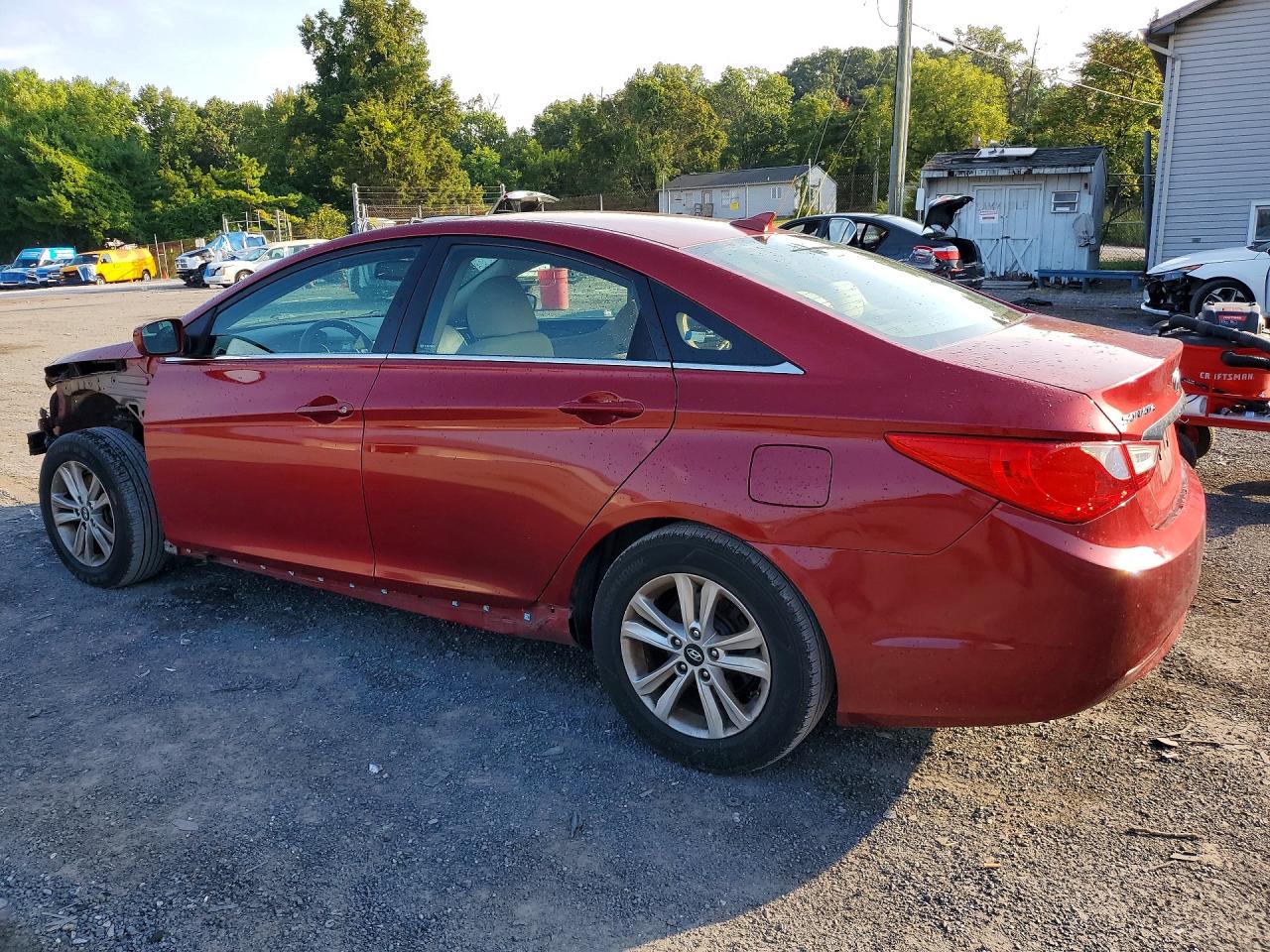 2013 Hyundai Sonata Gls Red vin: 5NPEB4AC6DH600479