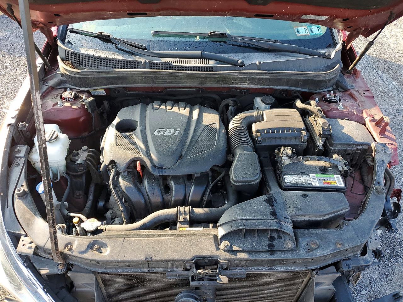2013 Hyundai Sonata Gls Red vin: 5NPEB4AC6DH600479