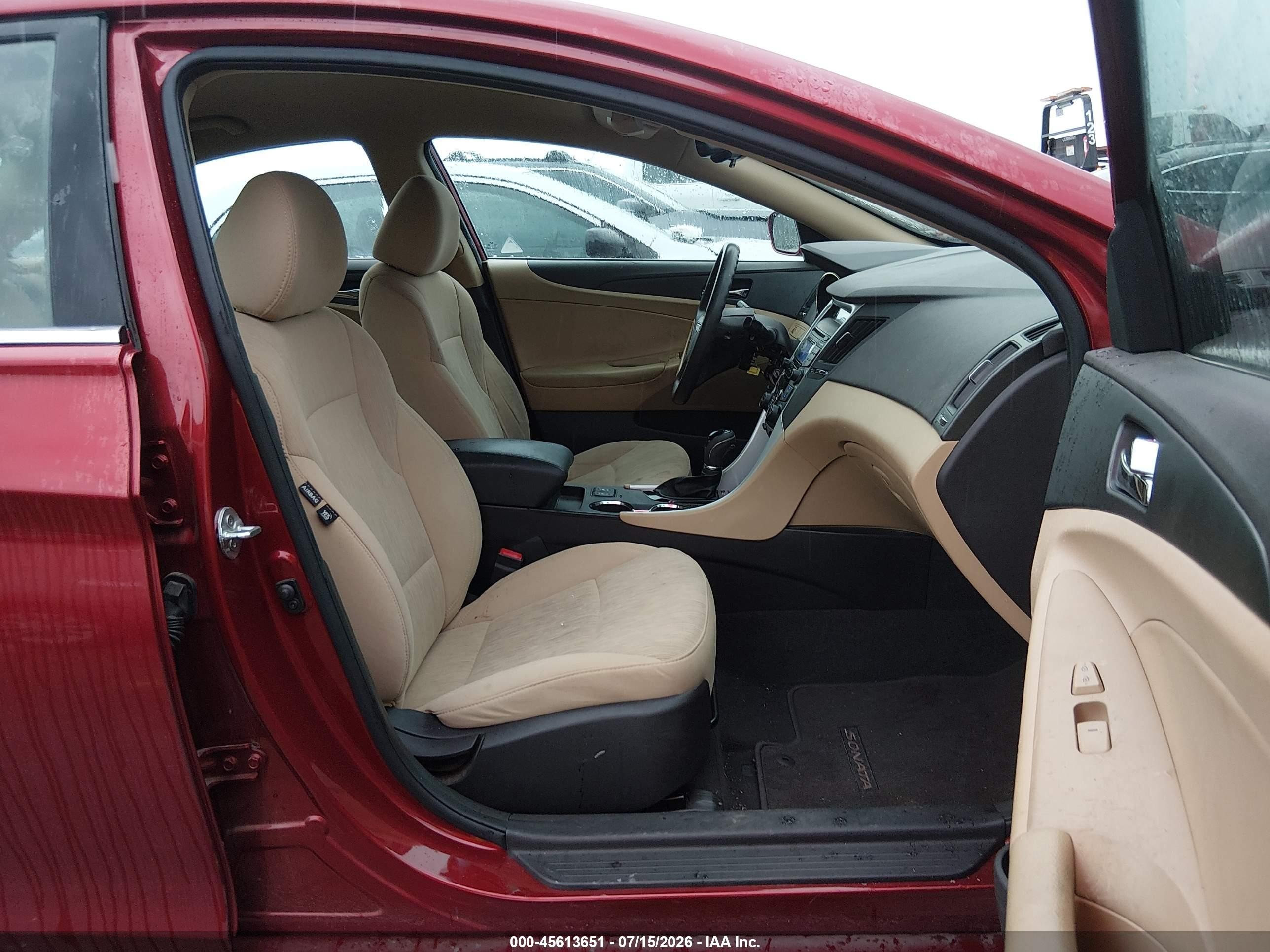 2013 Hyundai Sonata Gls Red vin: 5NPEB4AC6DH621199
