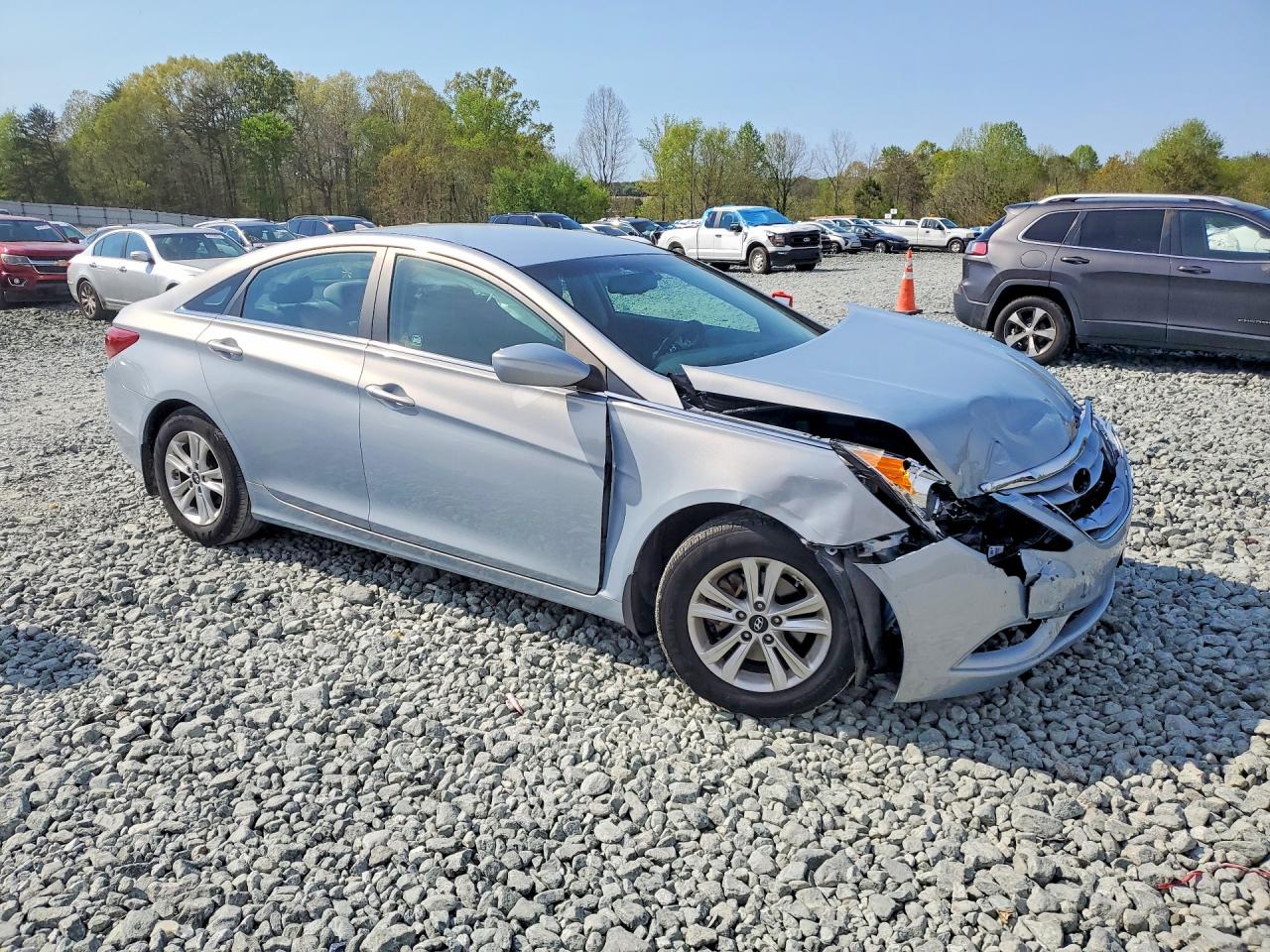2013 Hyundai Sonata Gls Silver vin: 5NPEB4AC6DH627164