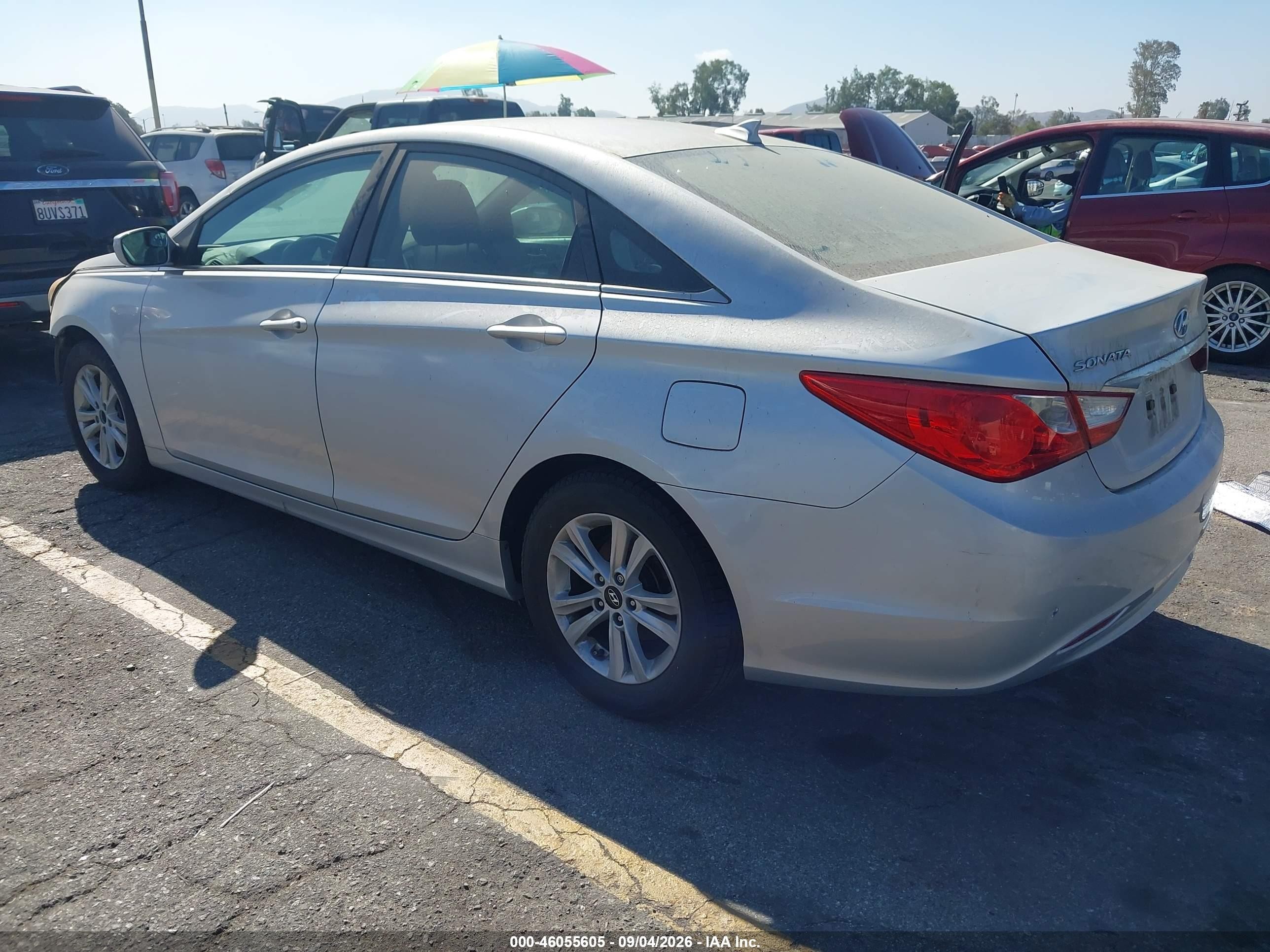 2013 Hyundai Sonata Gls Серый vin: 5NPEB4AC6DH637628