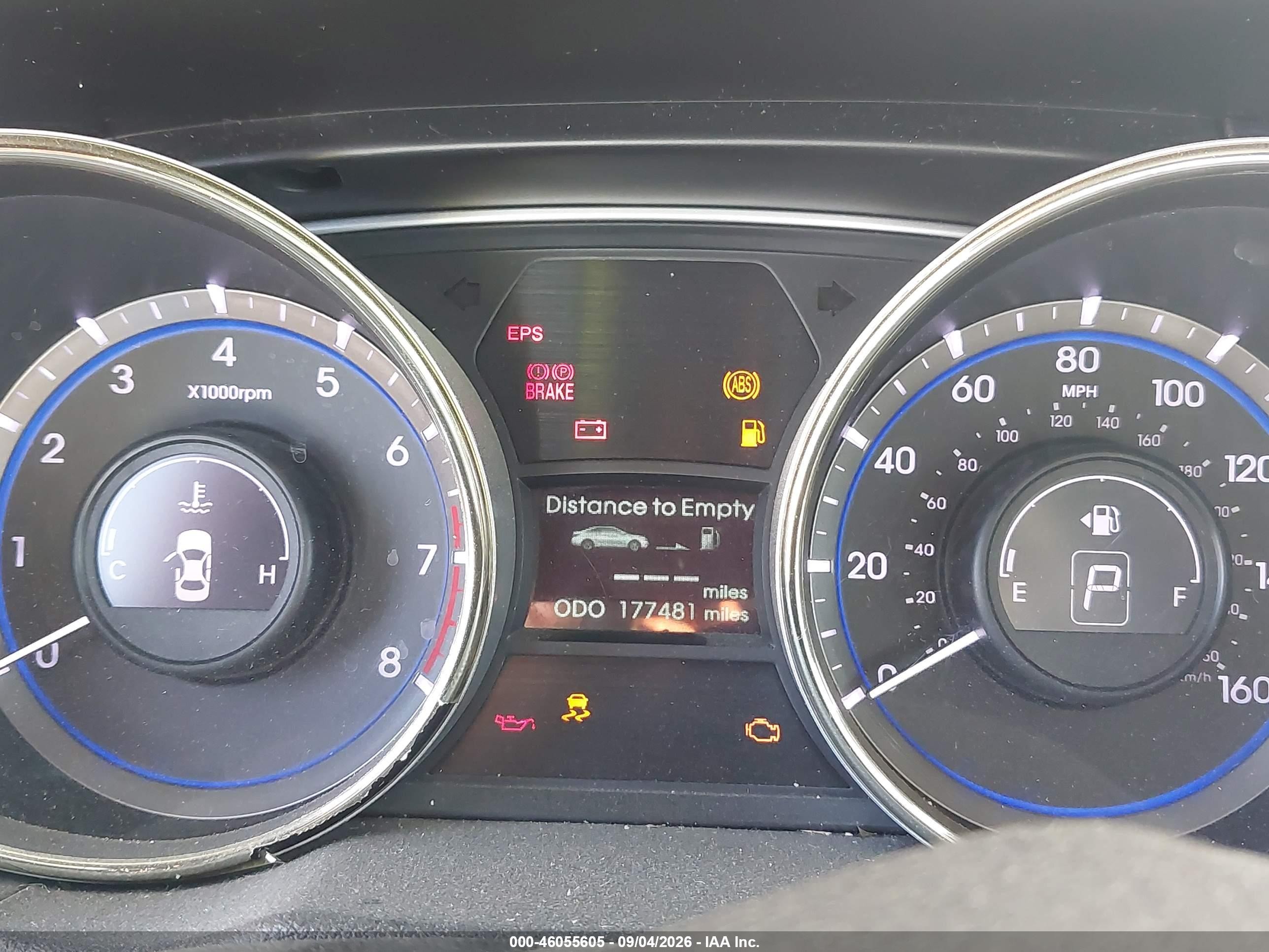 2013 Hyundai Sonata Gls Серый vin: 5NPEB4AC6DH637628