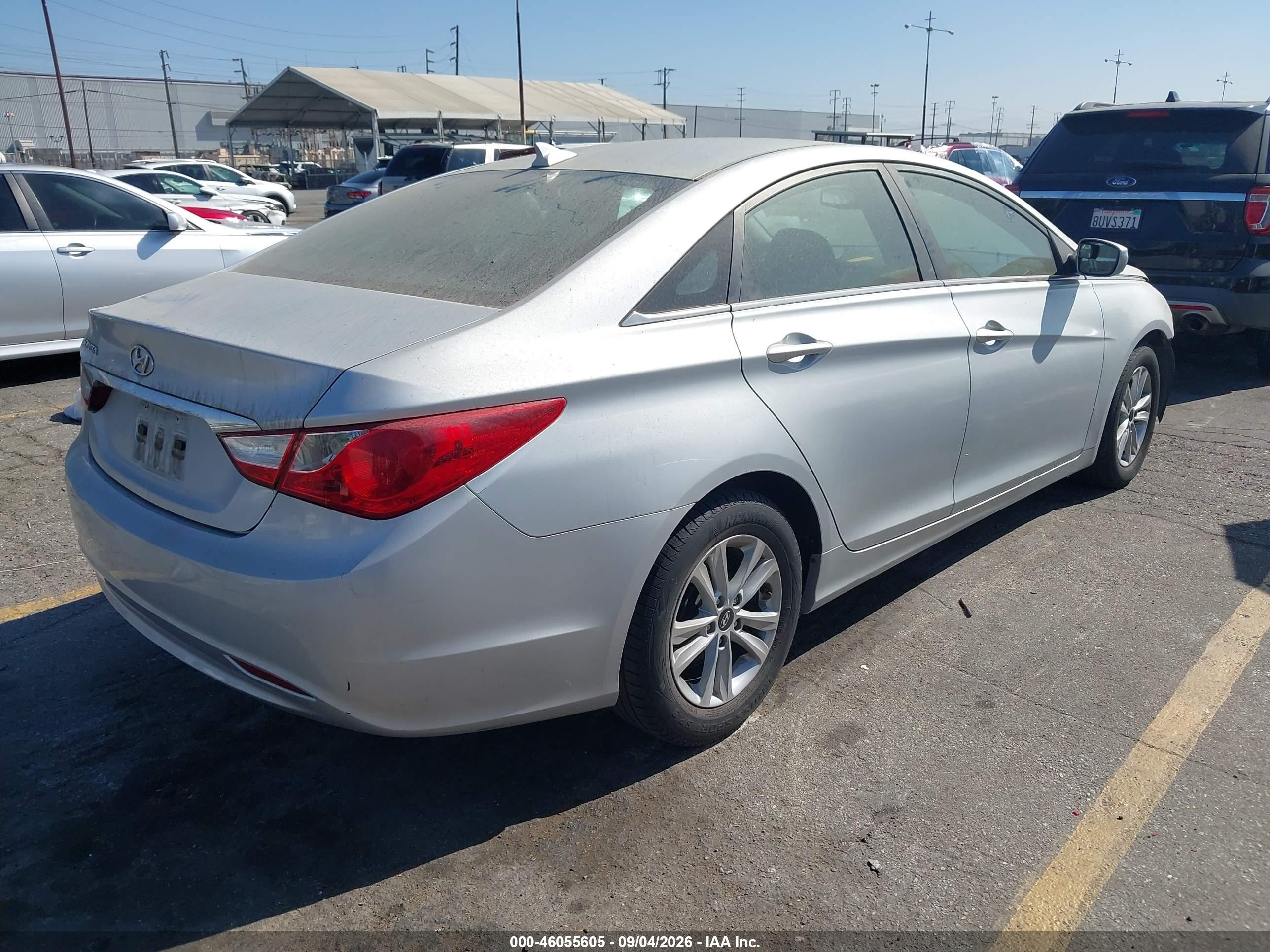 2013 Hyundai Sonata Gls Серый vin: 5NPEB4AC6DH637628