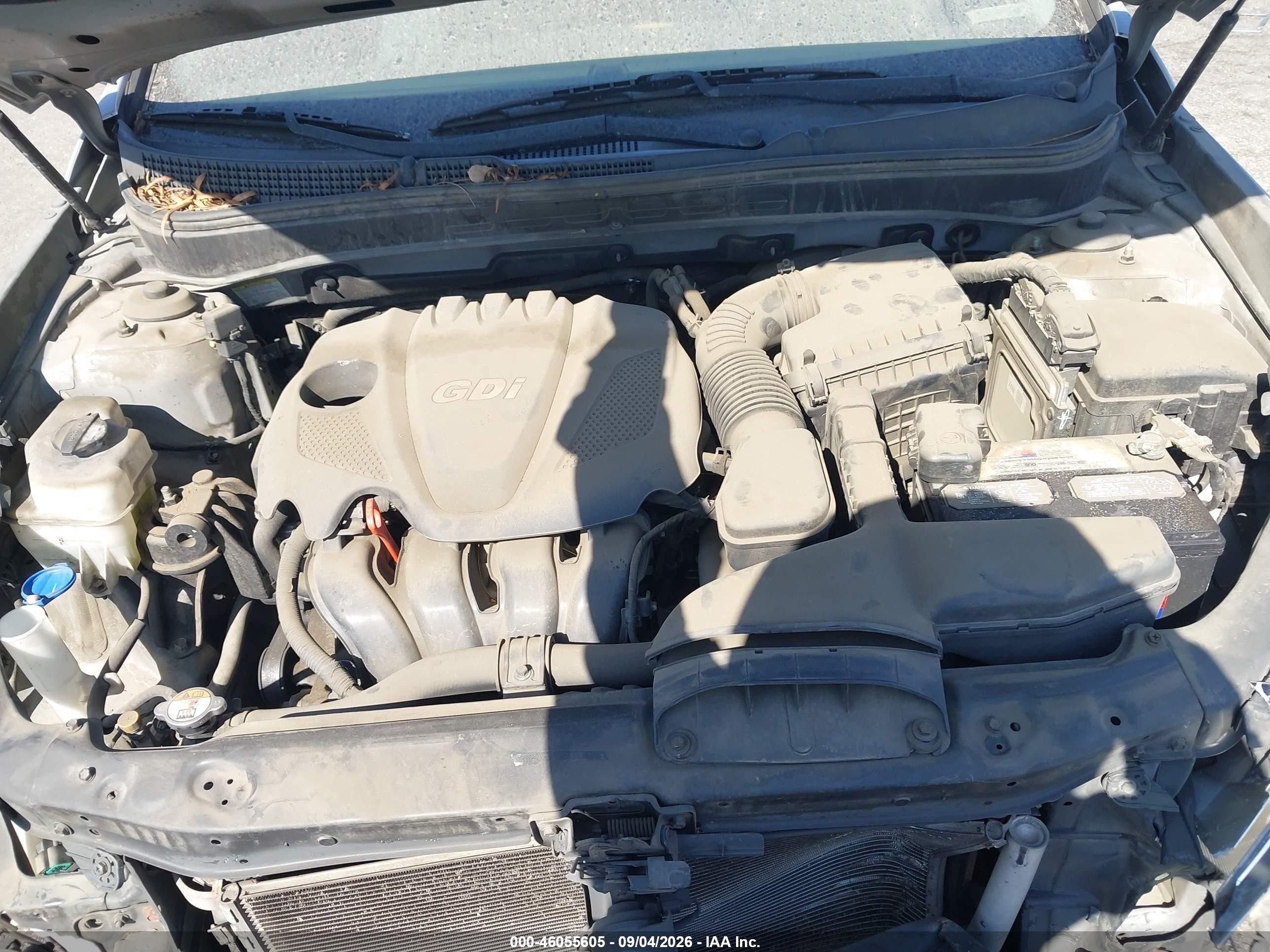 2013 Hyundai Sonata Gls Серый vin: 5NPEB4AC6DH637628